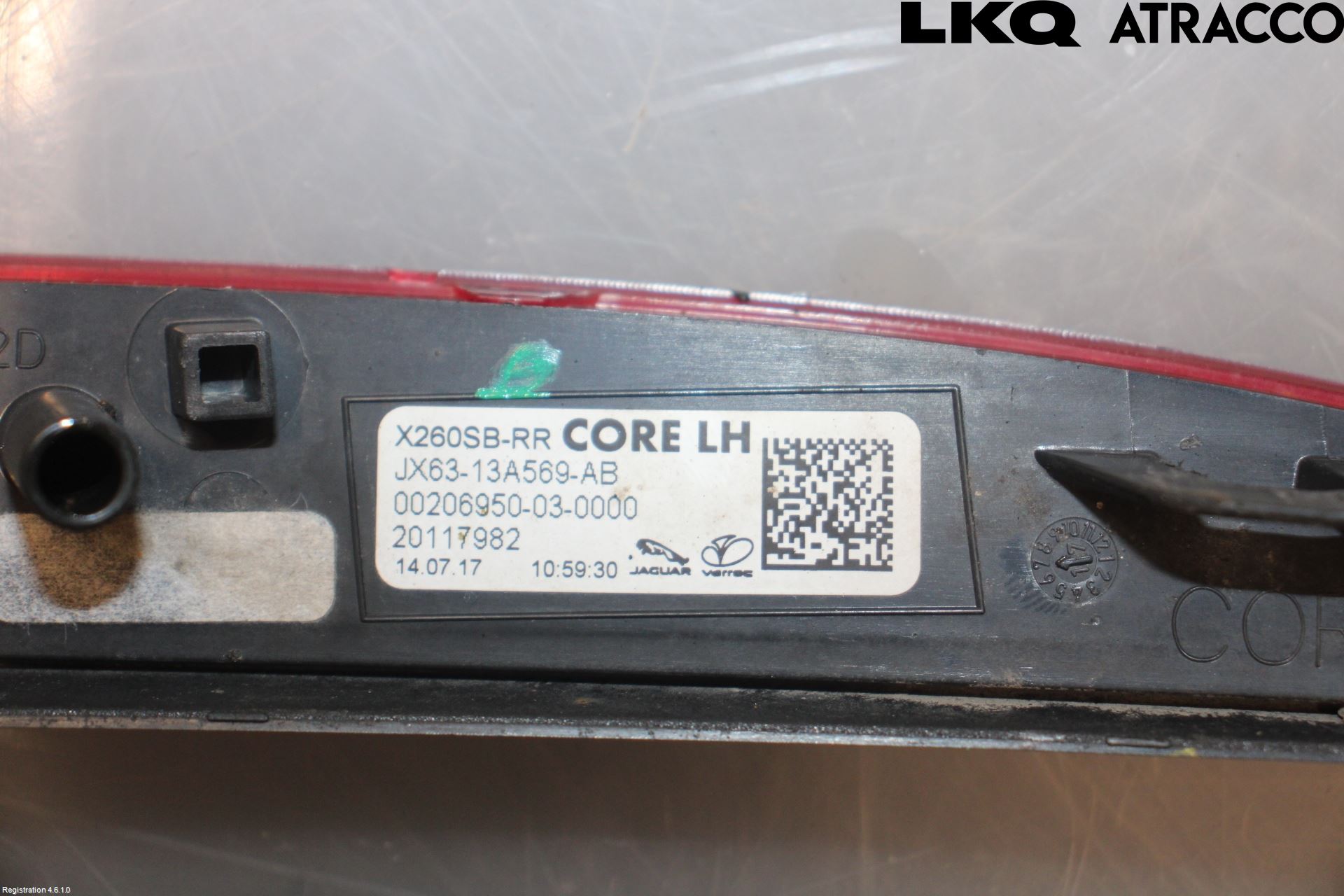 Jaguar XF (X260) 16-24 Refleks Bak
