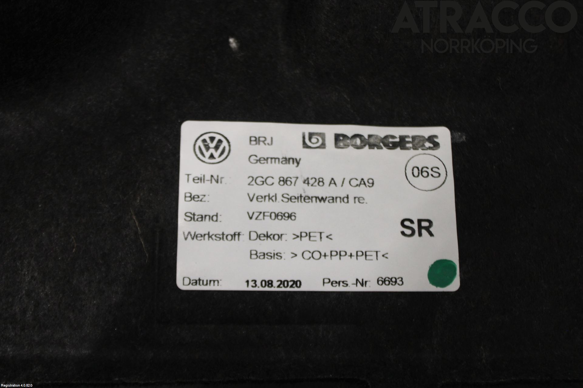 Volkswagen VW T-ROC 18- Innr Bakpart