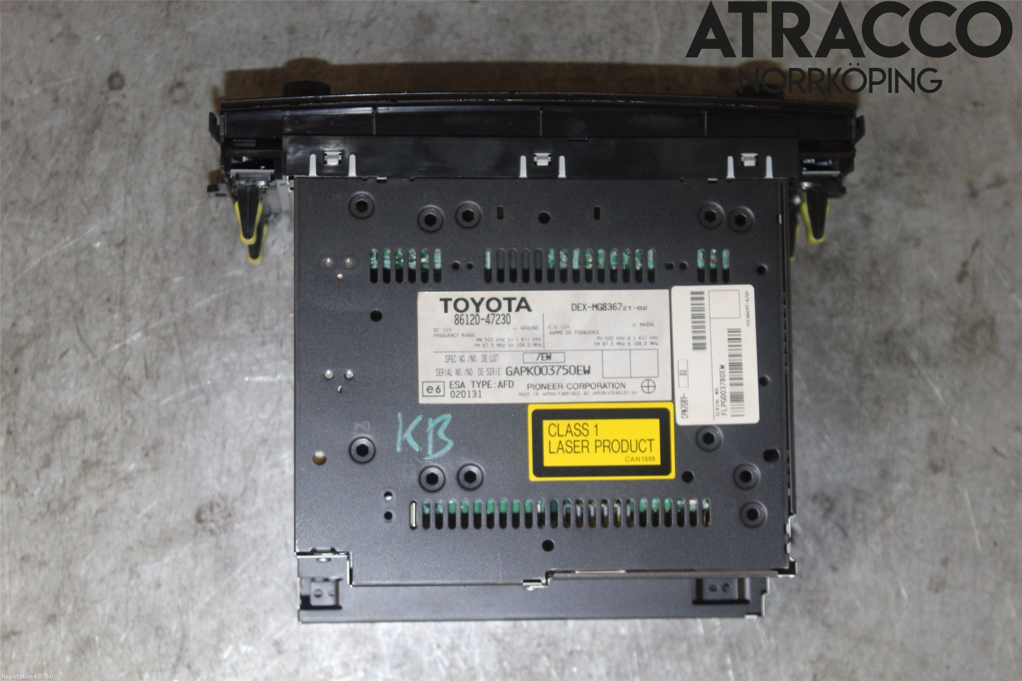 Toyota PRIUS NWH20 04-08 Stereo Radio Med Cd