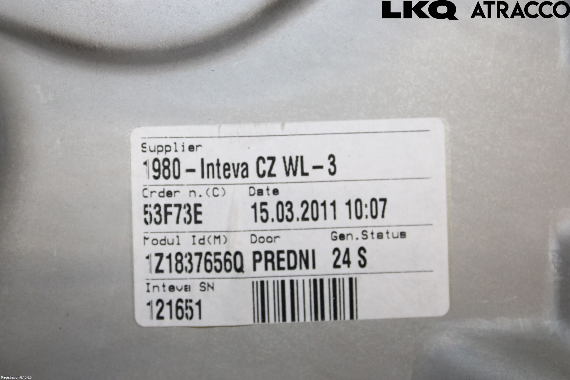 Skoda OCTAVIA (1Z) 05-13 Vindusheis El Komp