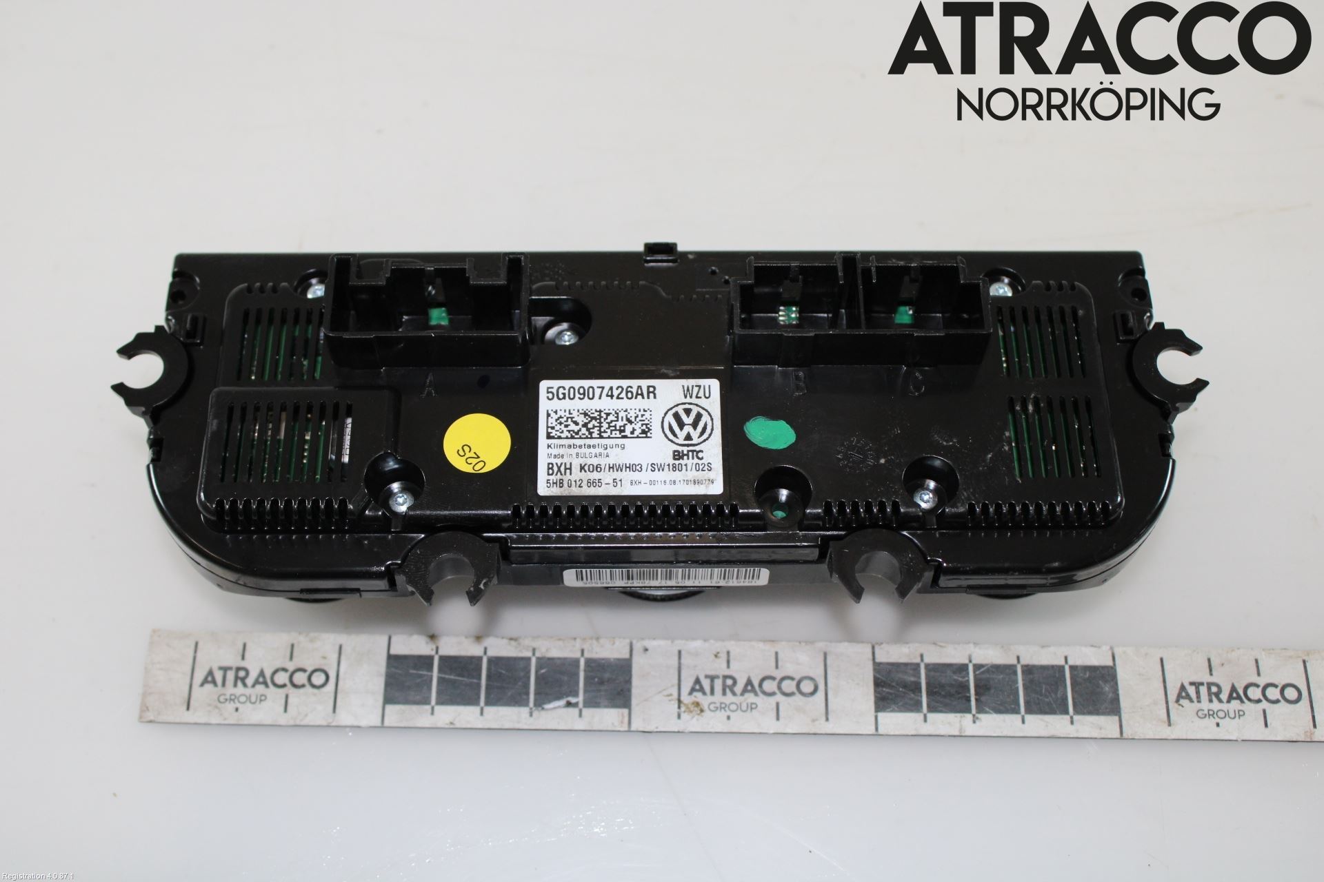Volkswagen VW GOLF / E-GOLF VII 13-20 Varmeapparat Panel(Regulering)