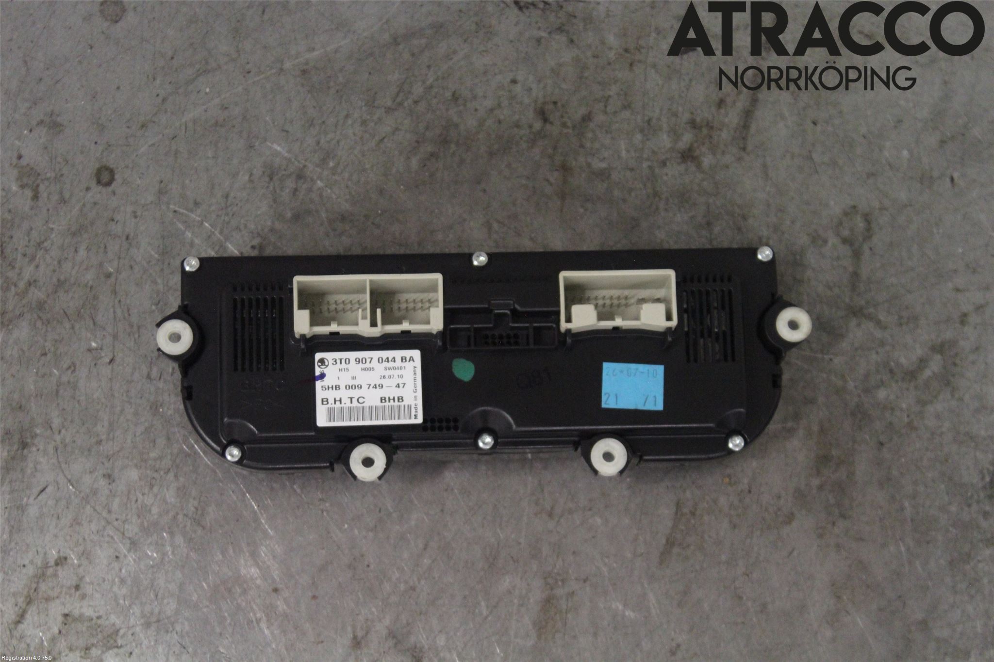 Skoda OCTAVIA (1Z) 05-13 Varmeapparat Panel(Regulering)