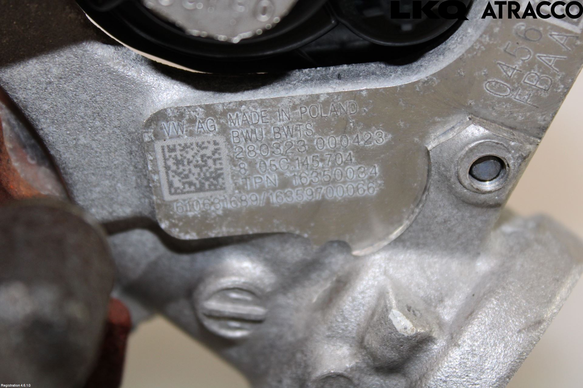 Volkswagen VW GOLF / E-GOLF VIII 20- Turboaggregat