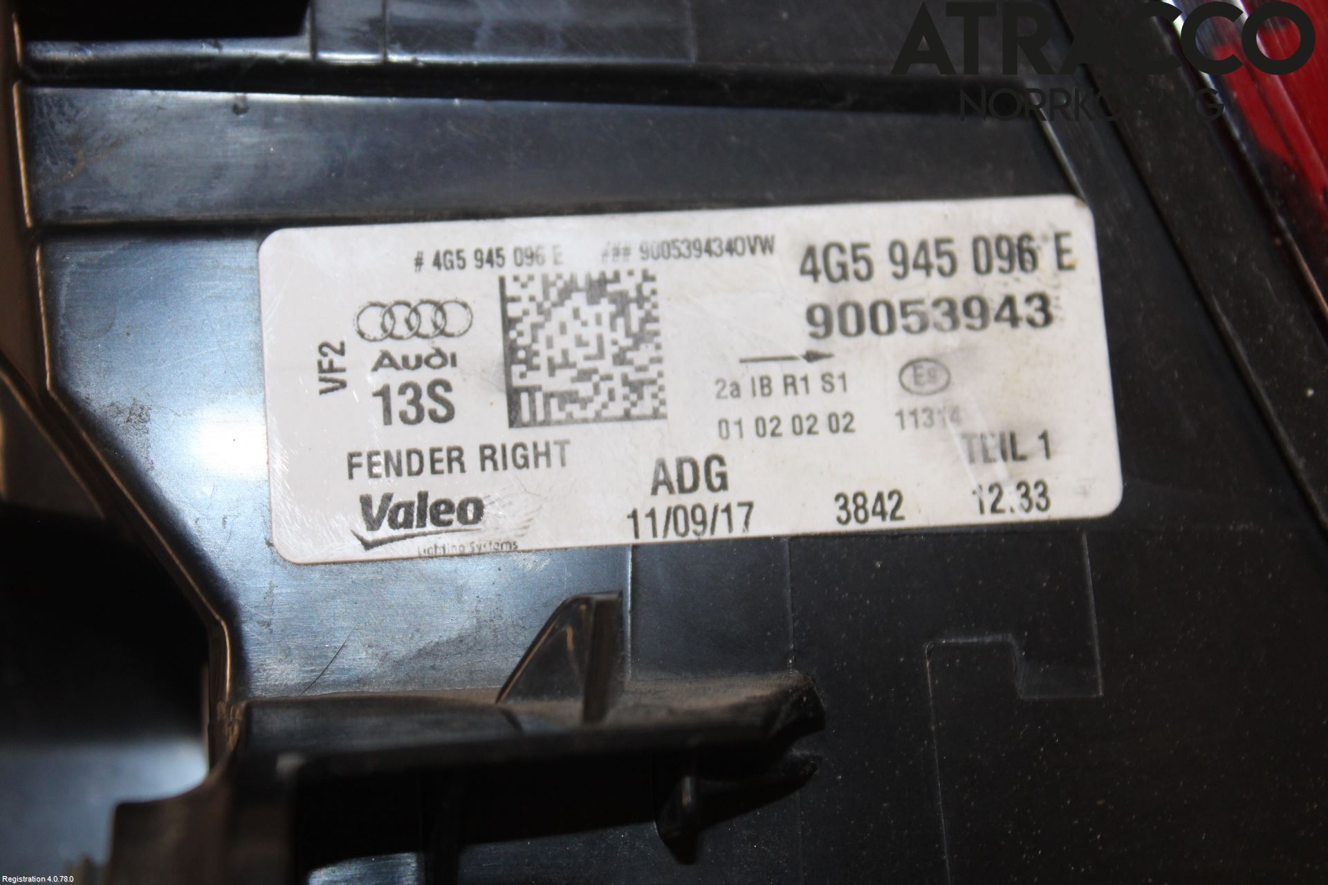 Audi A6/S6 4G 11-18 Baklykt Høyre