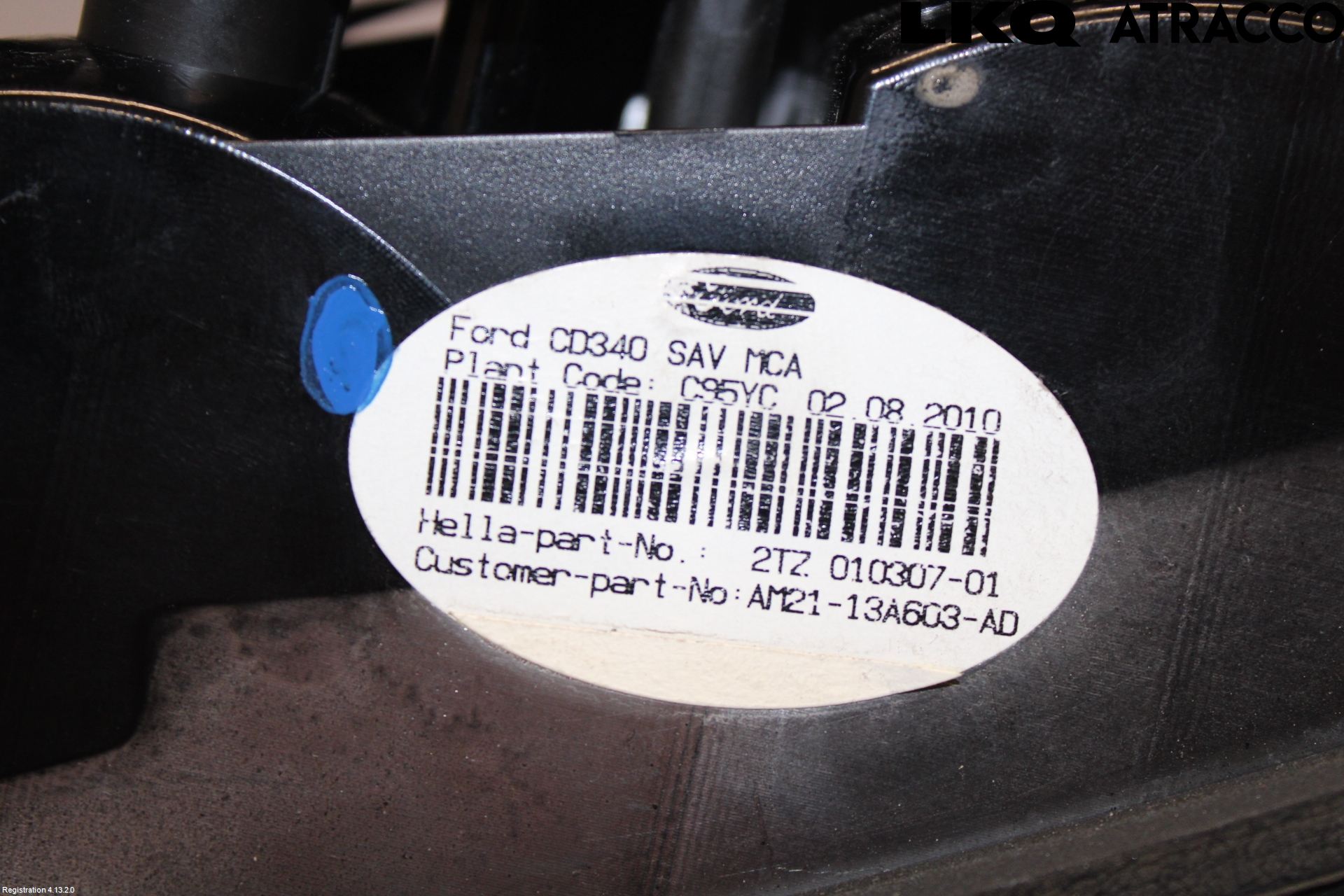 Ford S-MAX 06-15 Baklykt Venstre  På Luke(Indre