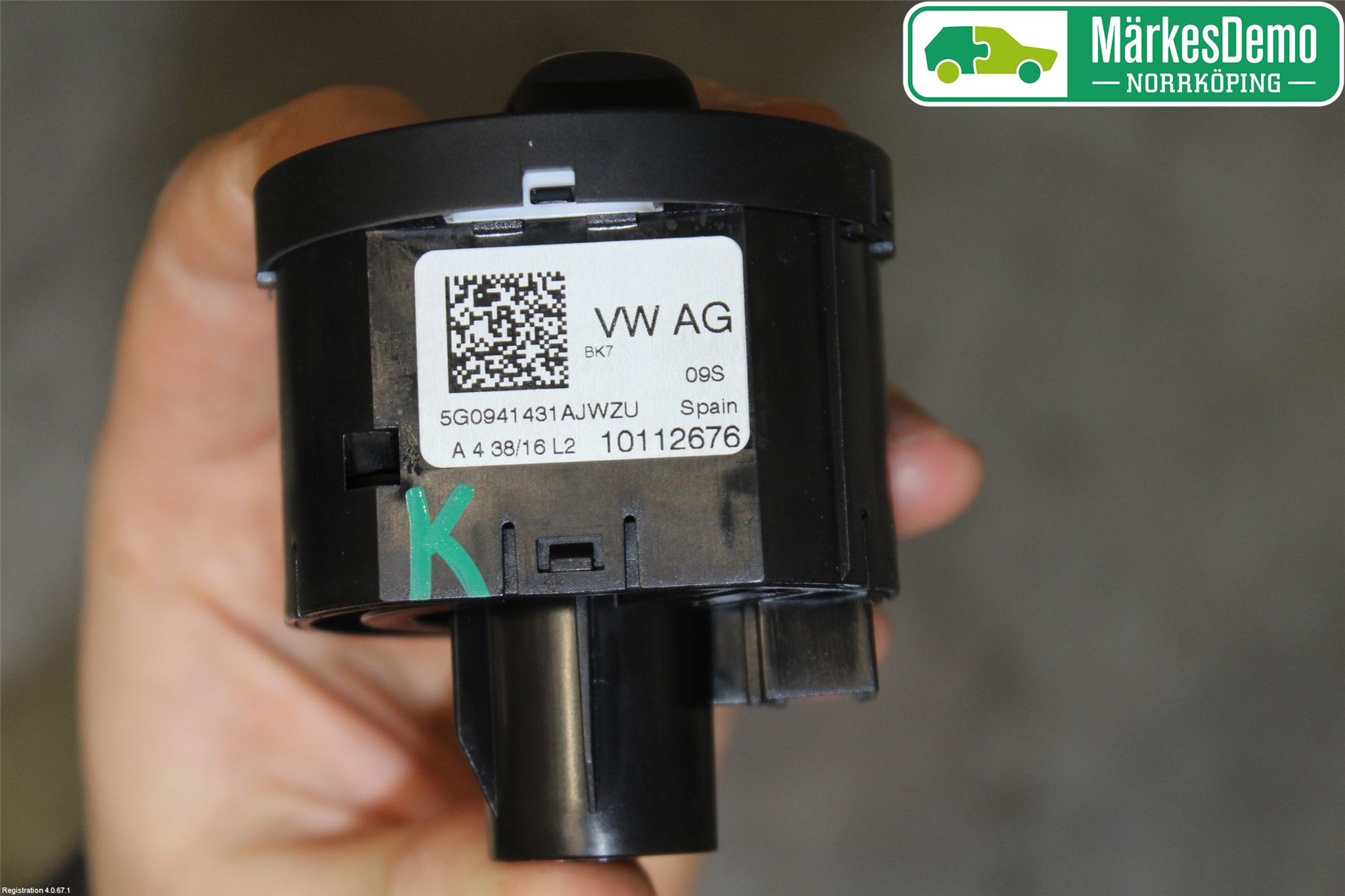 Volkswagen VW POLO 10-17 Bryter Hovedlys