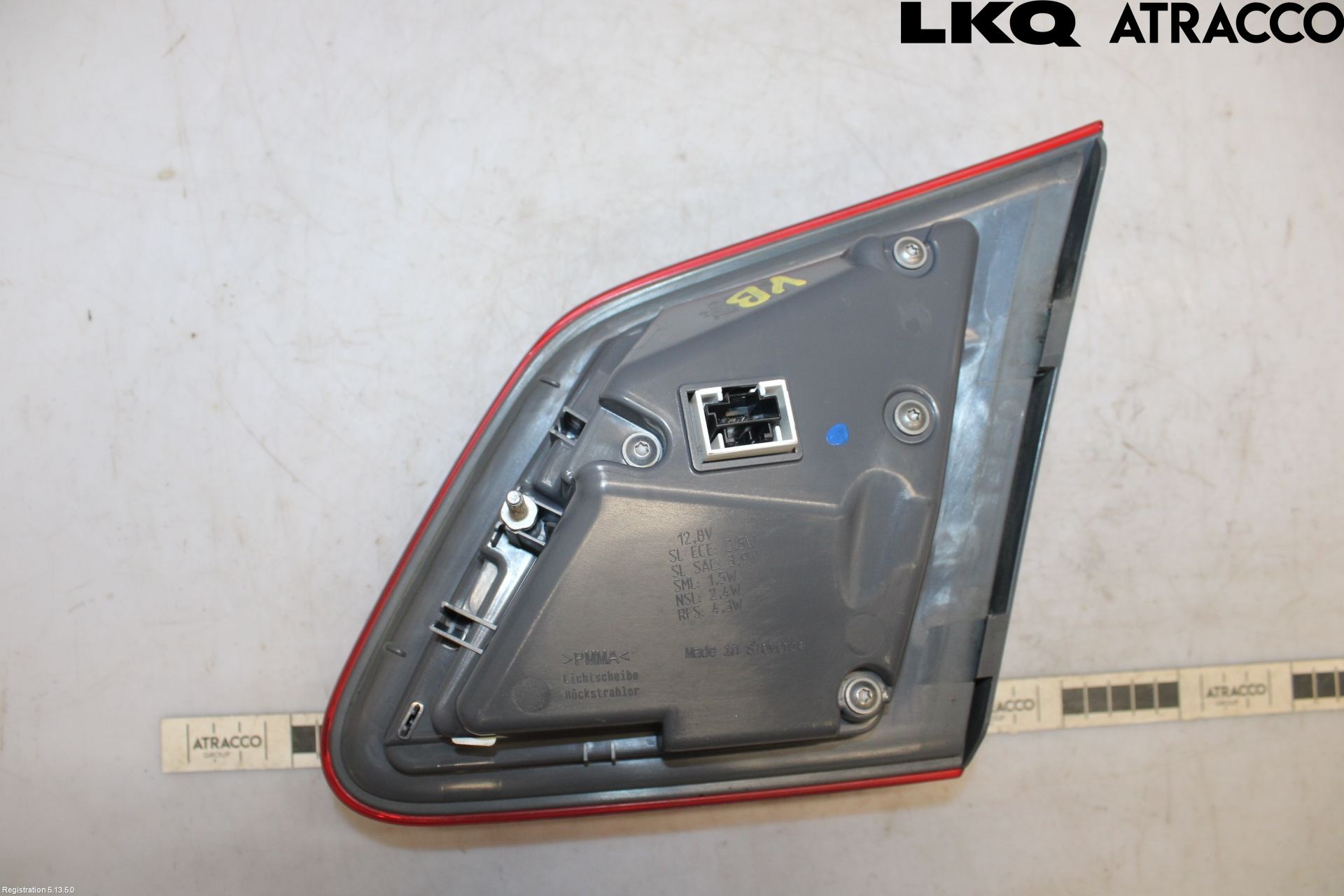 Mercedes-Benz MB B-KLASS (W246/W242) 12-19 Baklykt Venstre  På Luke(Indre