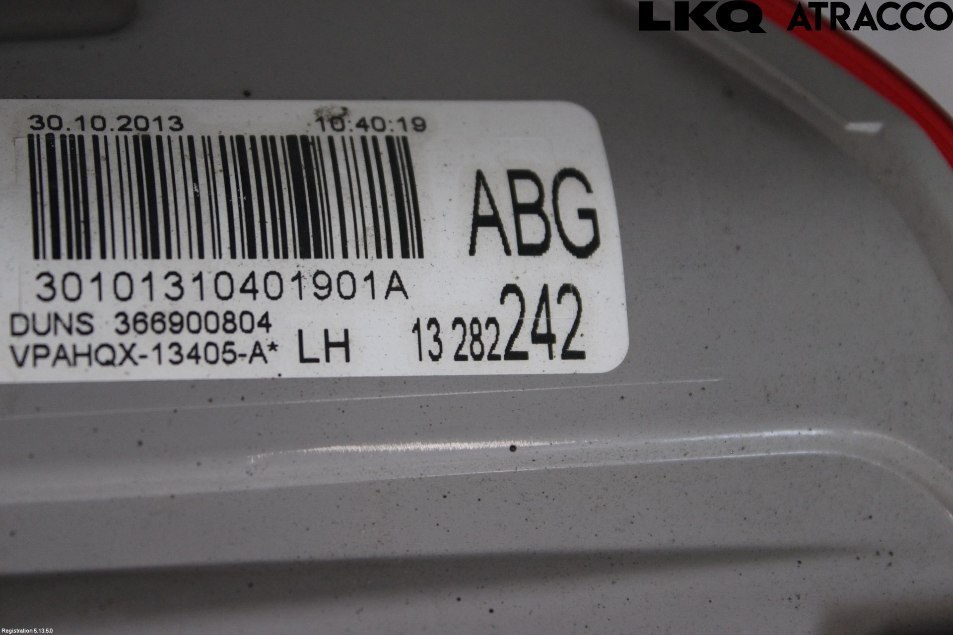 Opel ASTRA J 10-15 Baklykt Venstre