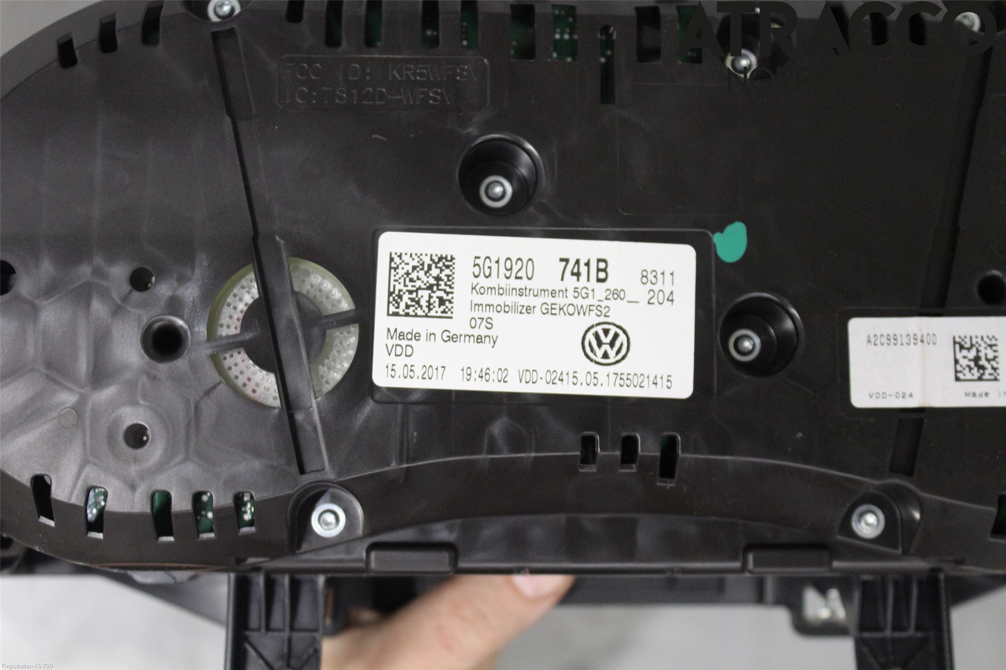 Volkswagen VW GOLF / E-GOLF VII 13-20 Instr Kombinert