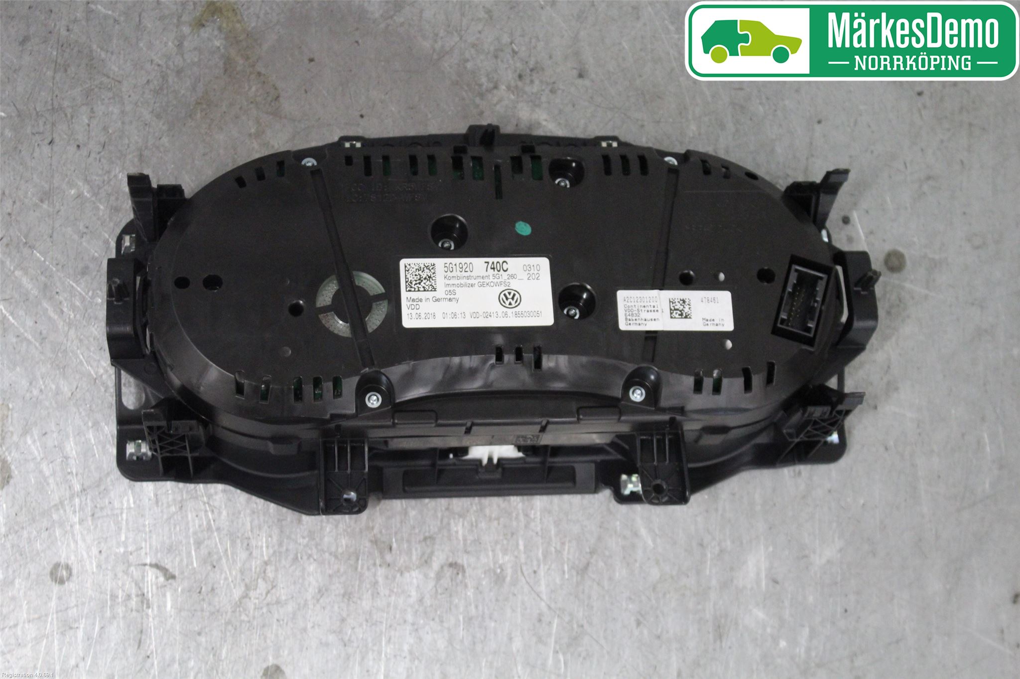 Volkswagen VW GOLF / E-GOLF VII 13-20 Instr Kombinert