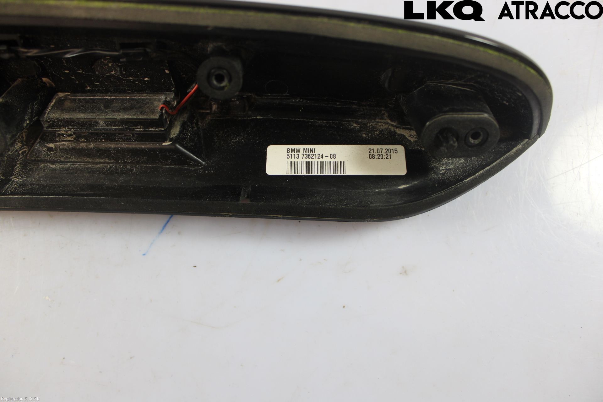 Mini ONE/COOPER 5DR F55 14-24 Bakluke Handtak Ytre