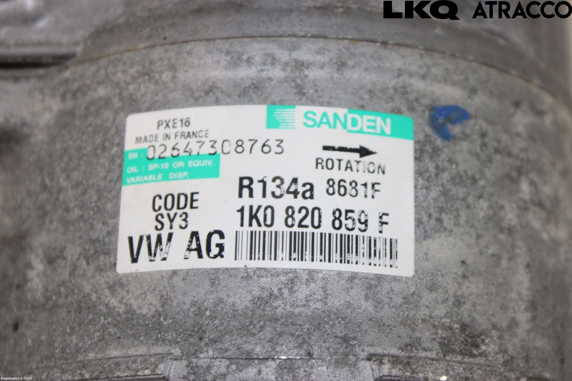 Audi A3/S3 05-13 Varme Ac Kompressor