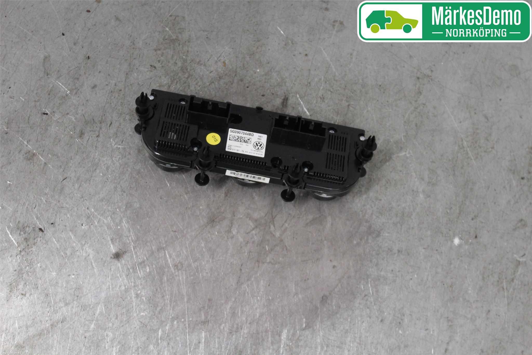 Volkswagen VW GOLF / E-GOLF VII 13-20 Varmeapparat Panel(Regulering)
