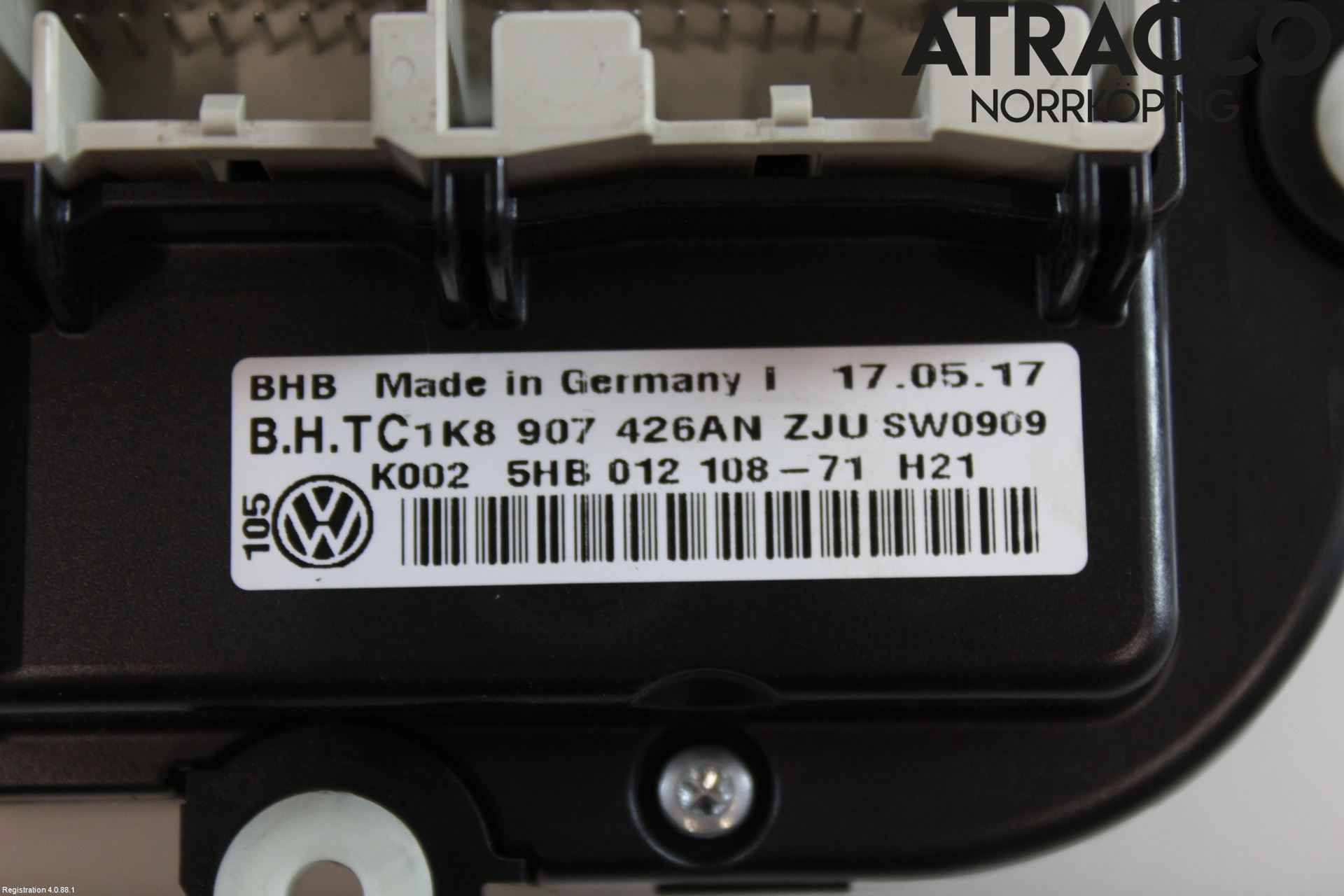 Volkswagen VW CADDY 16-20 Varmeapparat Panel(Regulering)