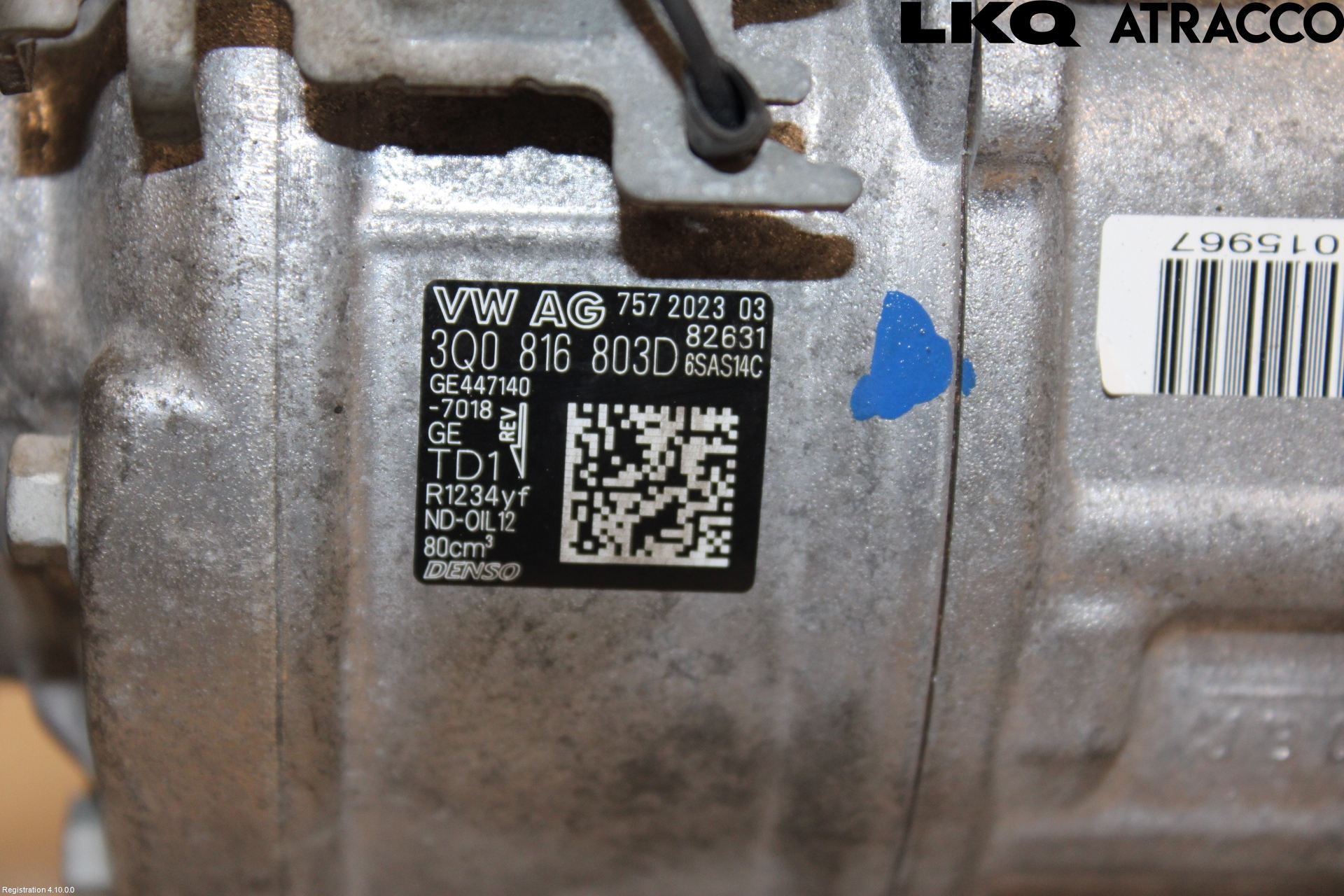 Volkswagen VW TIGUAN 16-24 Varme Ac Kompressor