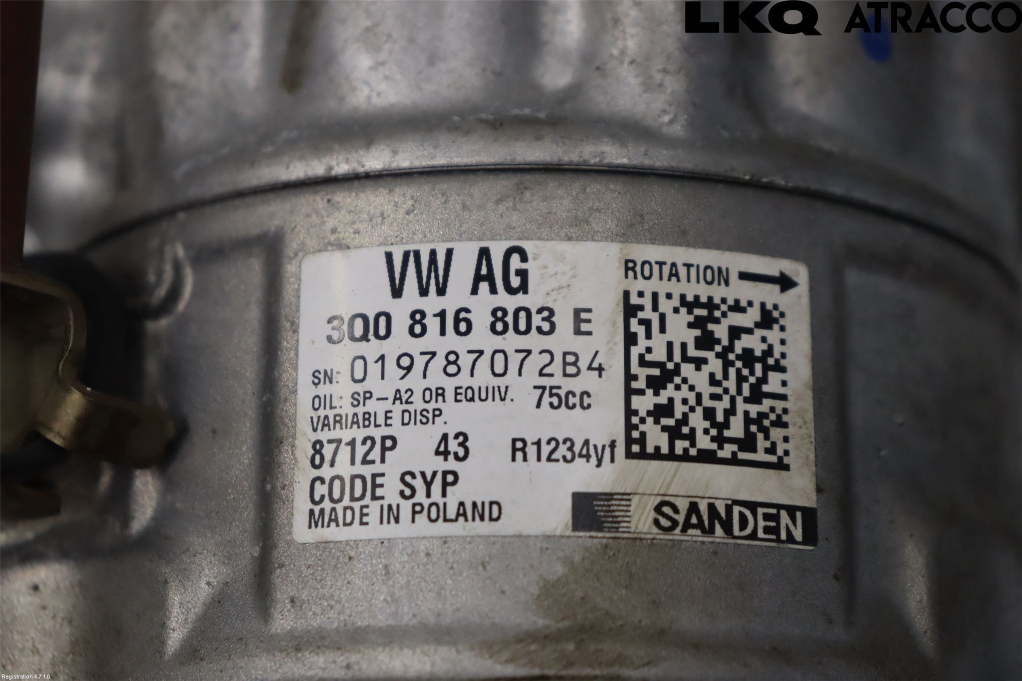Skoda KAMIQ 20- Varme Ac Kompressor
