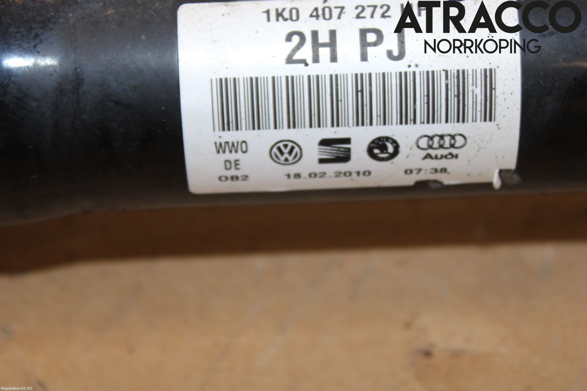 Volkswagen VW PASSAT 05-11 Drivaksel Foran Kompl Høyre