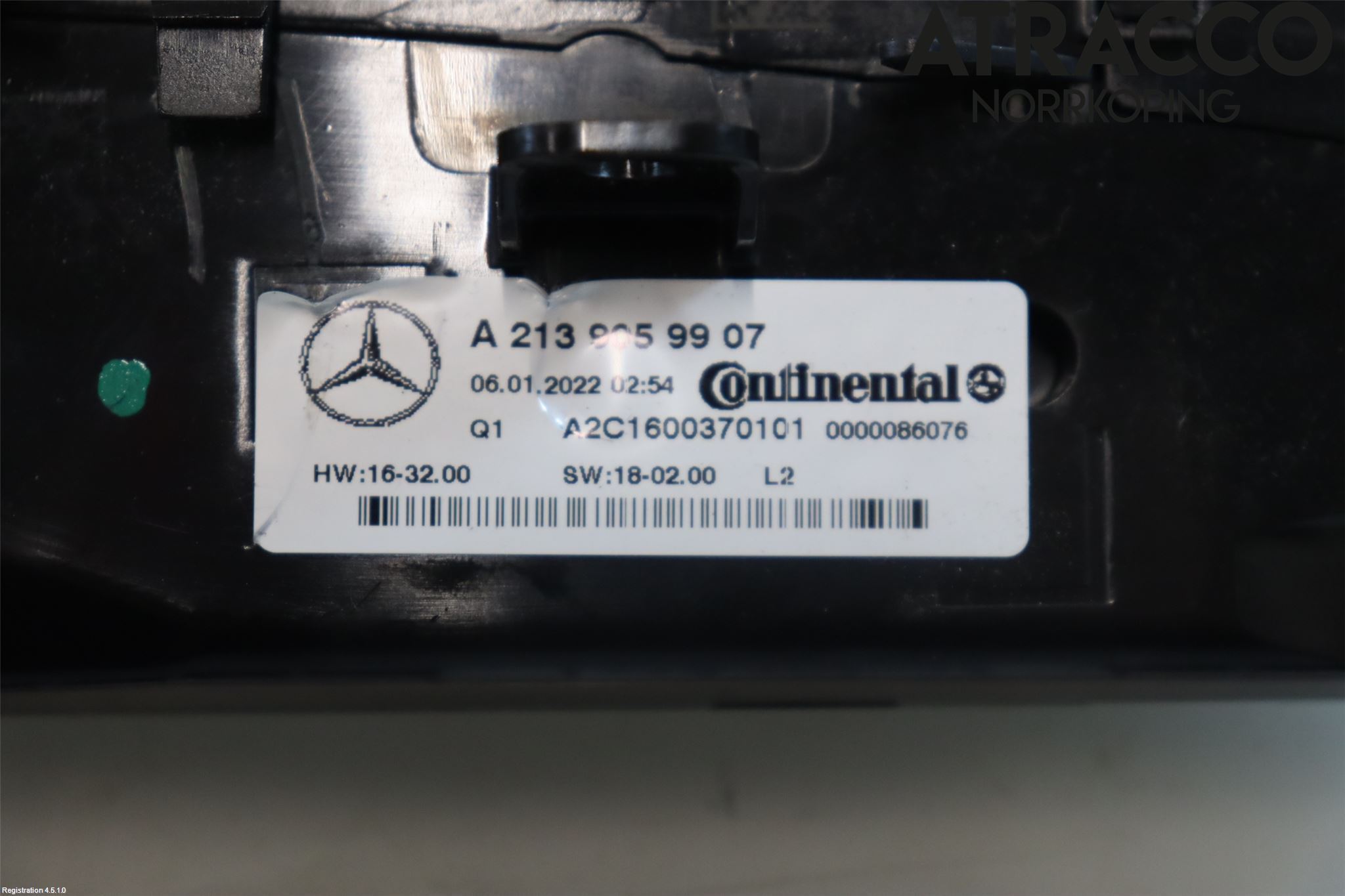 Mercedes-Benz MB E-KLASS (W213) 16-23 Varmeapparat Panel(Regulering)