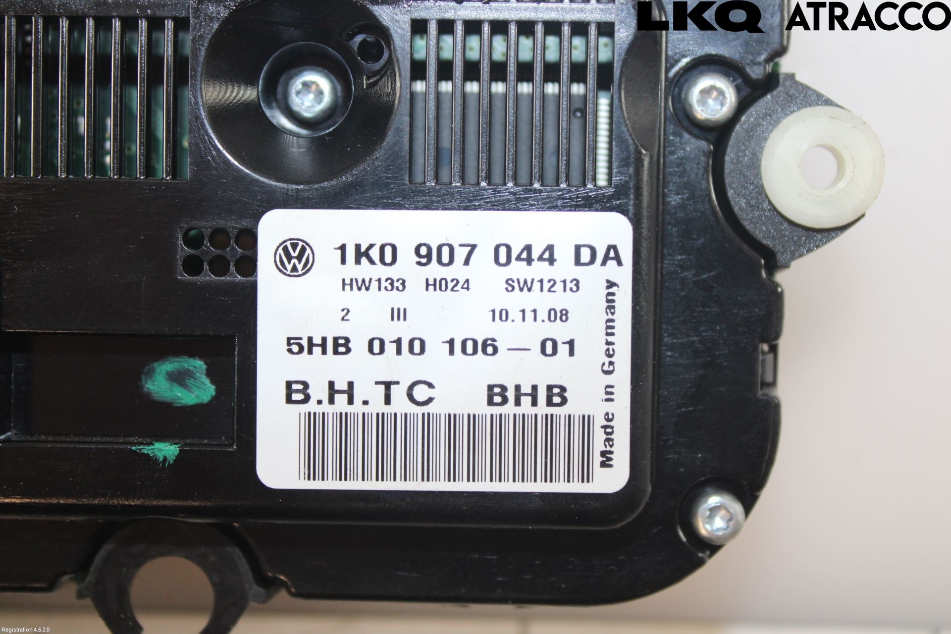 Volkswagen VW SCIROCCO 09-17 Varmeapparat Panel(Regulering)