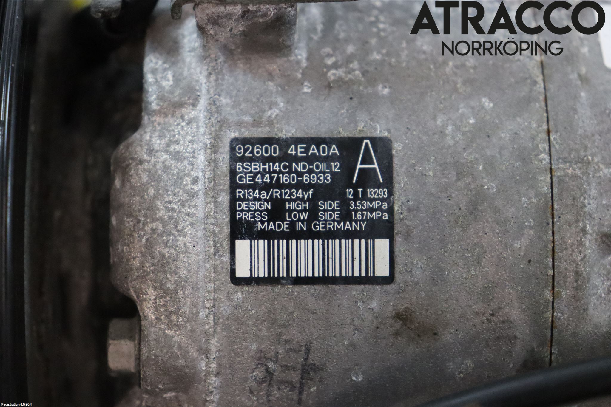 Nissan QASHQAI 14-17 Varme Ac Kompressor