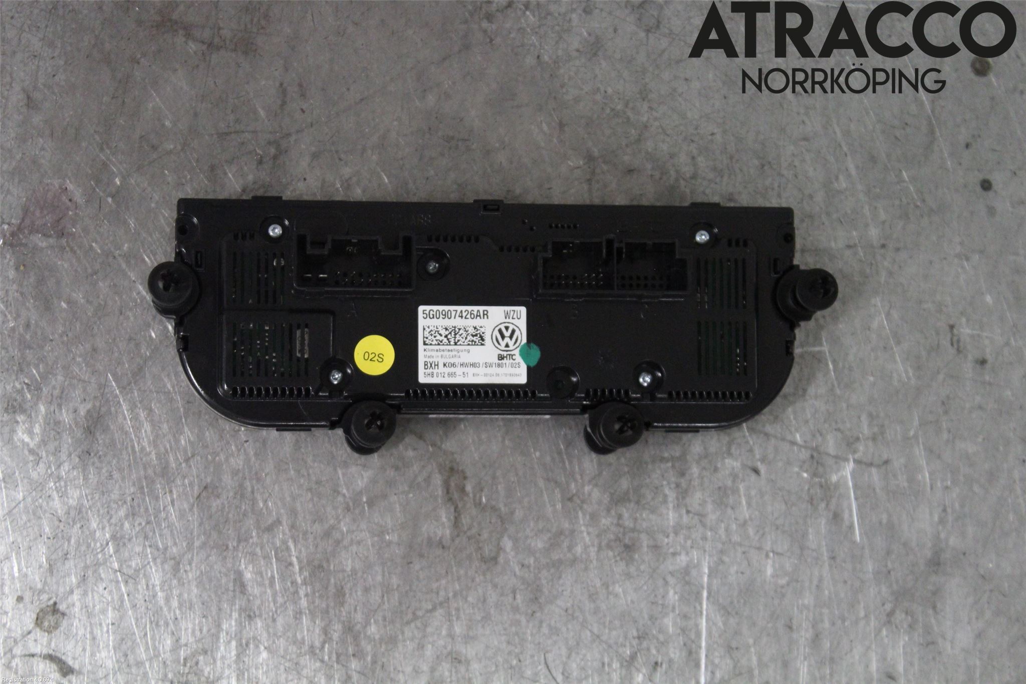 Volkswagen VW GOLF / E-GOLF VII 13-20 Varmeapparat Panel(Regulering)