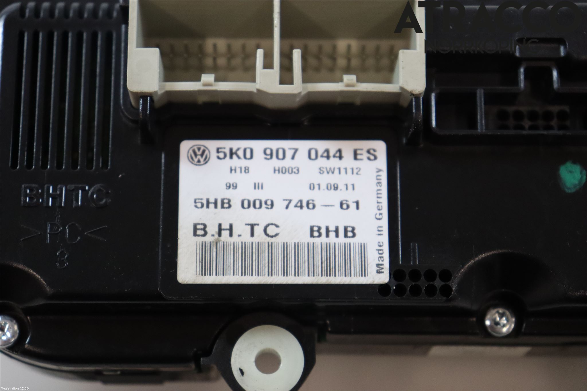 Volkswagen VW TIGUAN 07-16 Varmeapparat Panel(Regulering)