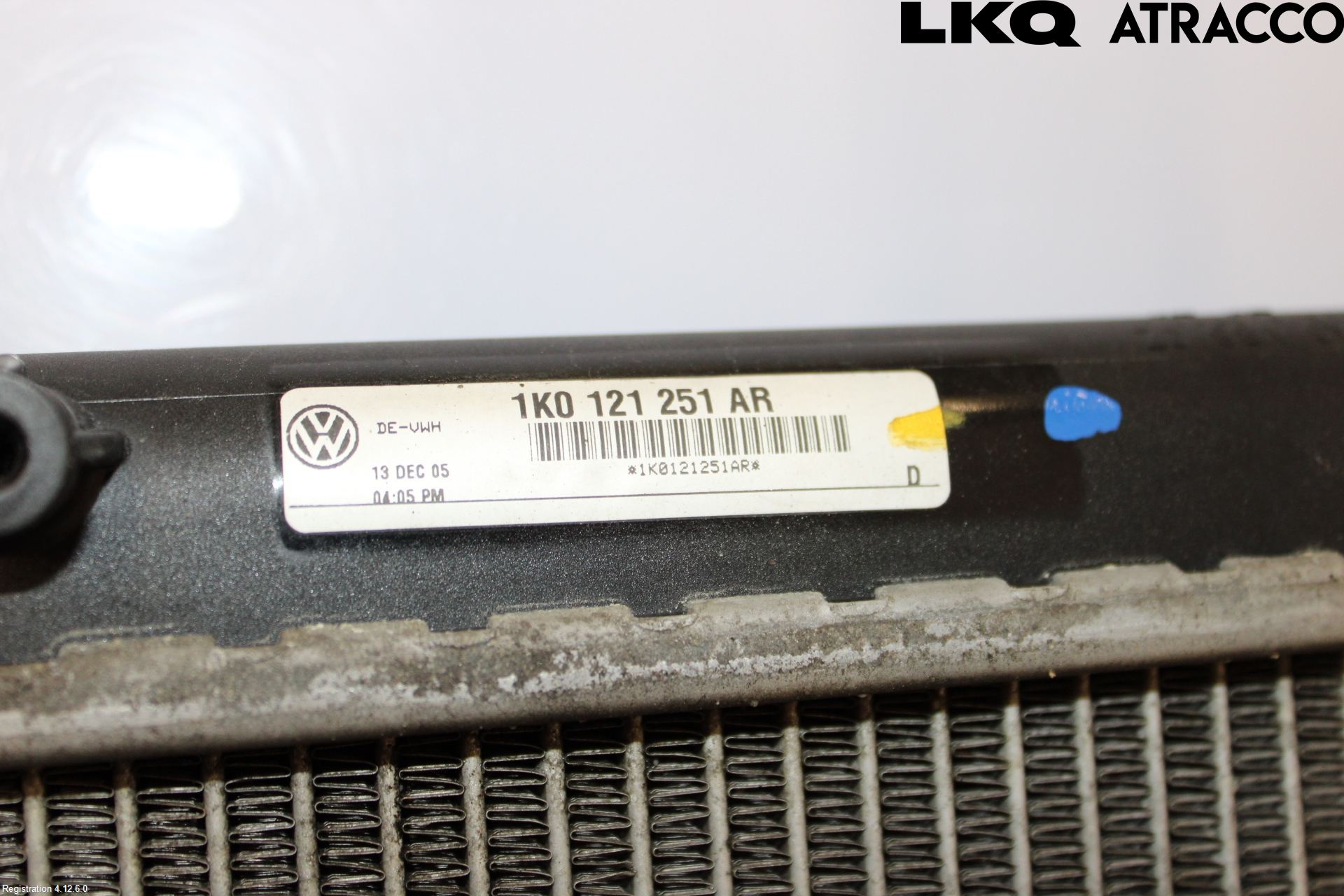 Volkswagen VW GOLF PLUS/CROSS GOLF 04-14 Radiator Manuell