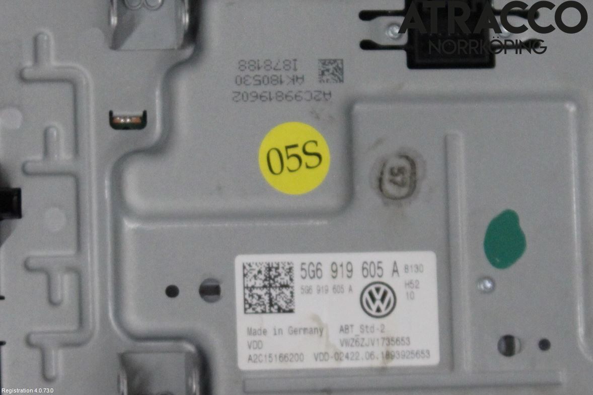 Volkswagen VW GOLF / E-GOLF VII 13-20 Multifunktionsdisplay