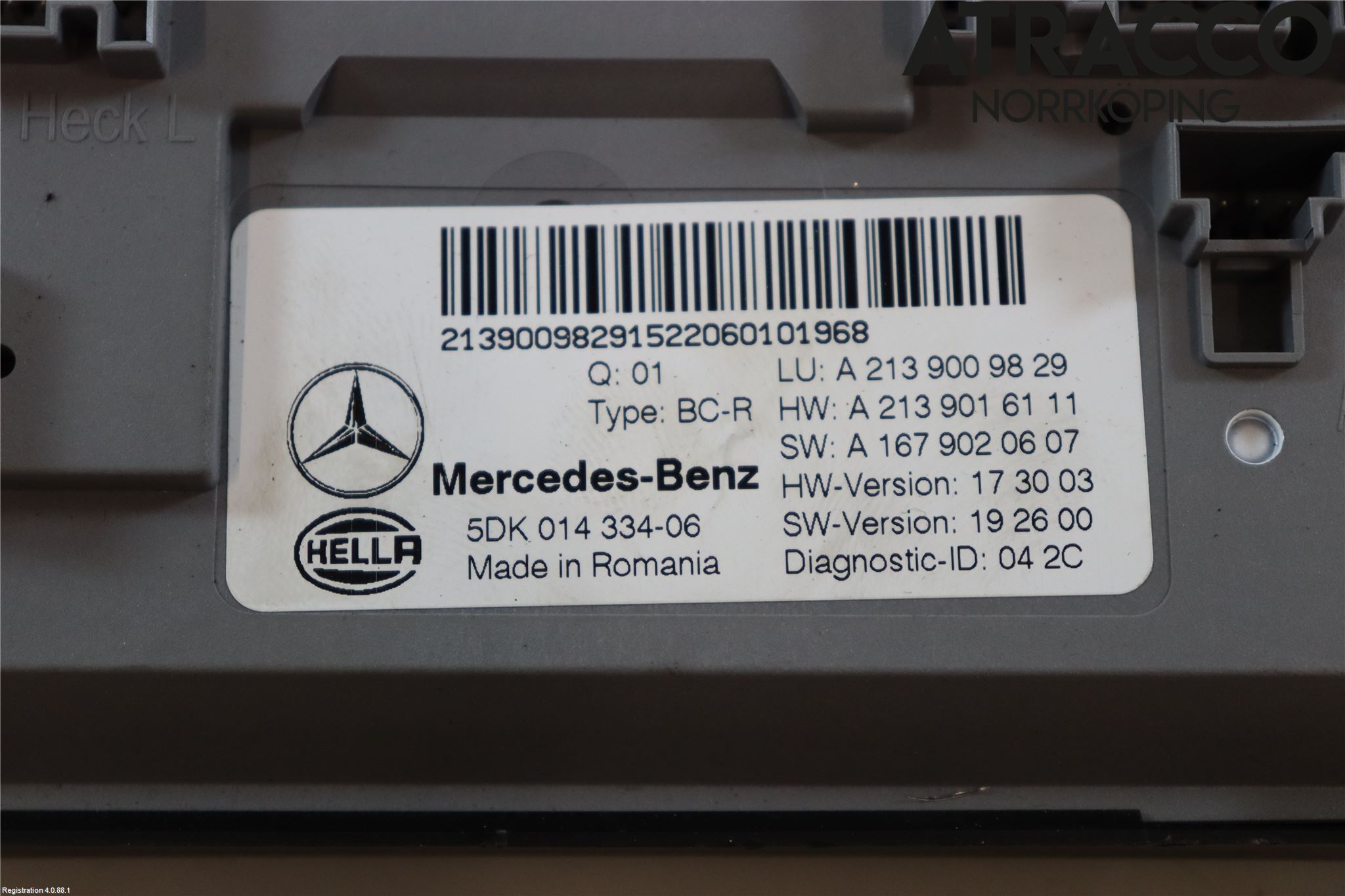 Mercedes-Benz MB E-KLASS (W213) 16-23 Styreenhet Øvrig