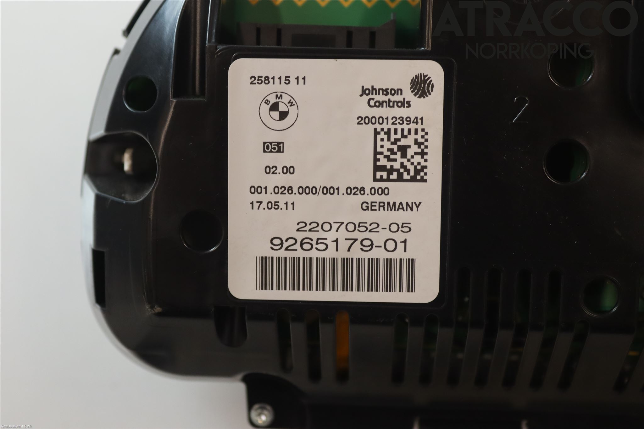BMW 5 F10/F11/F18 09-17 Instr Kombinert