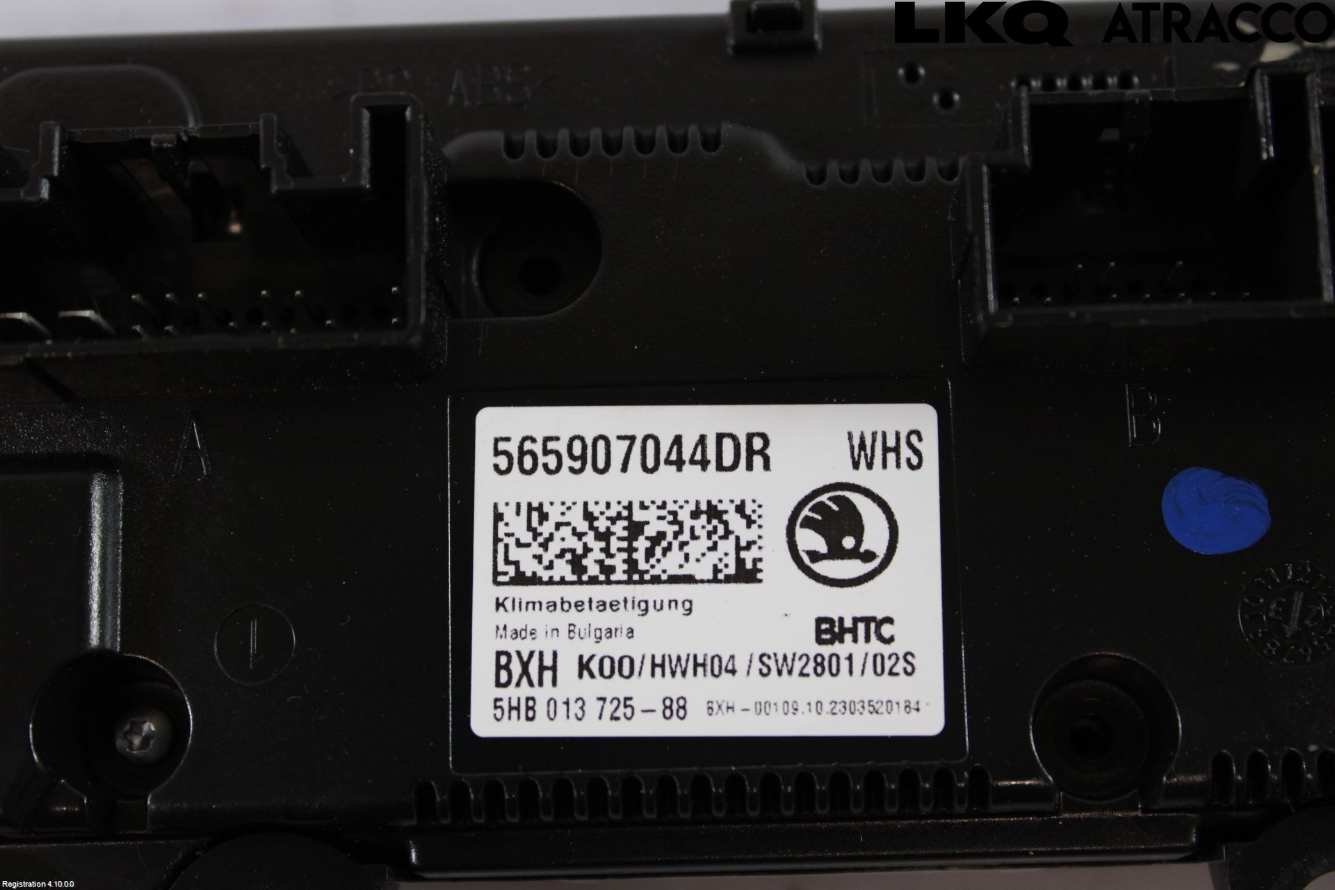 Skoda KAROQ 18- Varmeapparat Panel(Regulering)