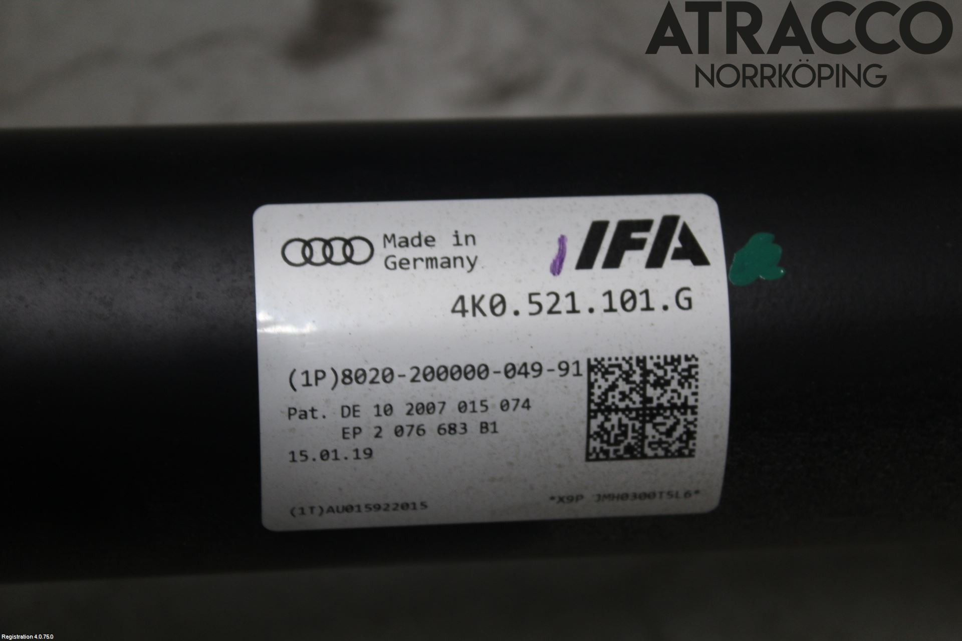 Audi A6 F2/C8 19- Mellomaksel Kompl