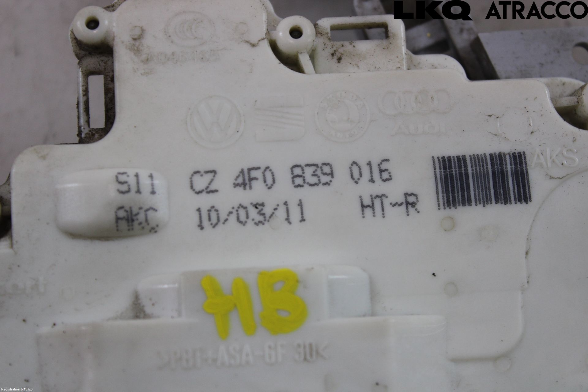 Audi A3/S3 05-13 Dørlås - Låsekasse