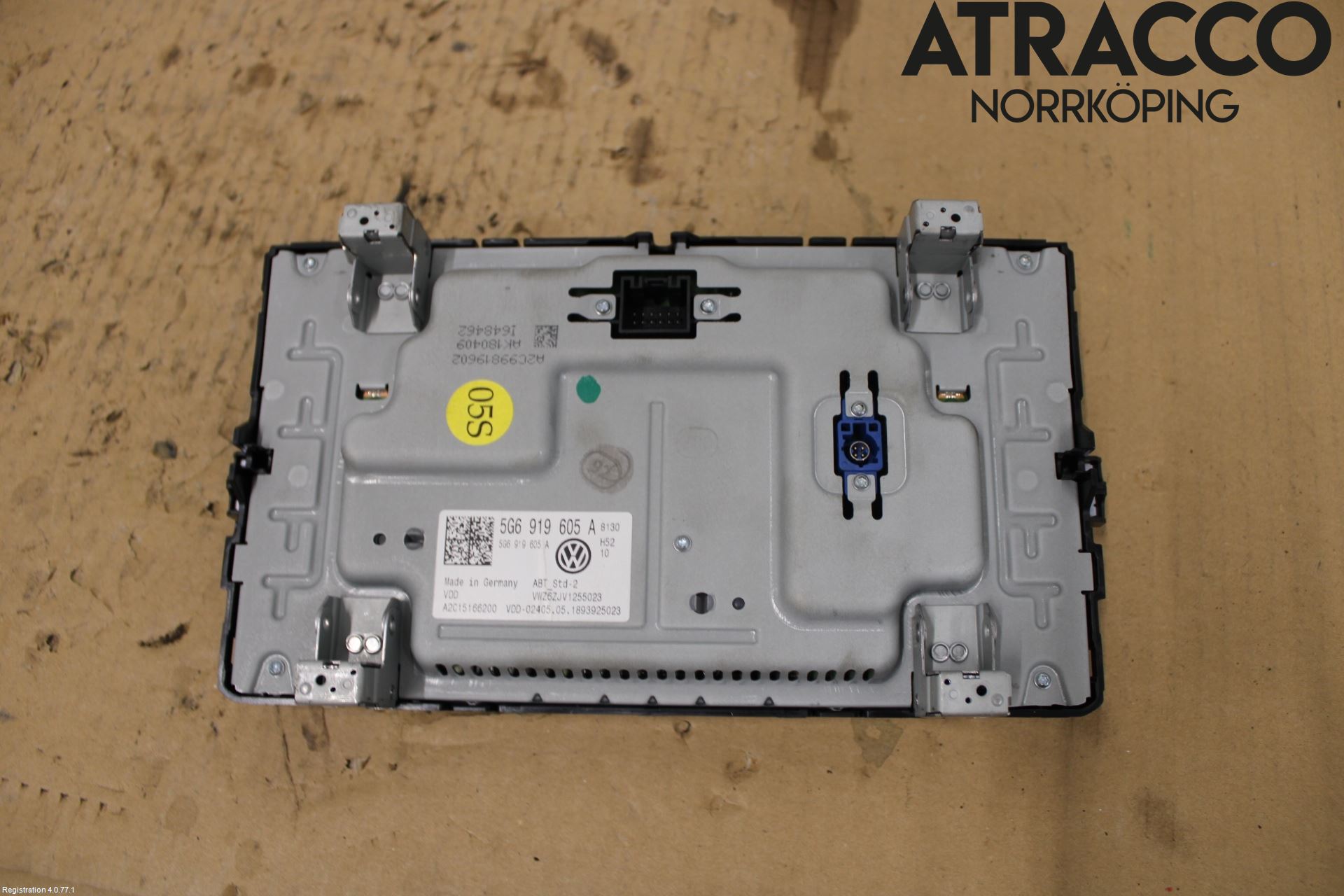 Volkswagen VW GOLF / E-GOLF VII 13-20 Multifunktionsdisplay