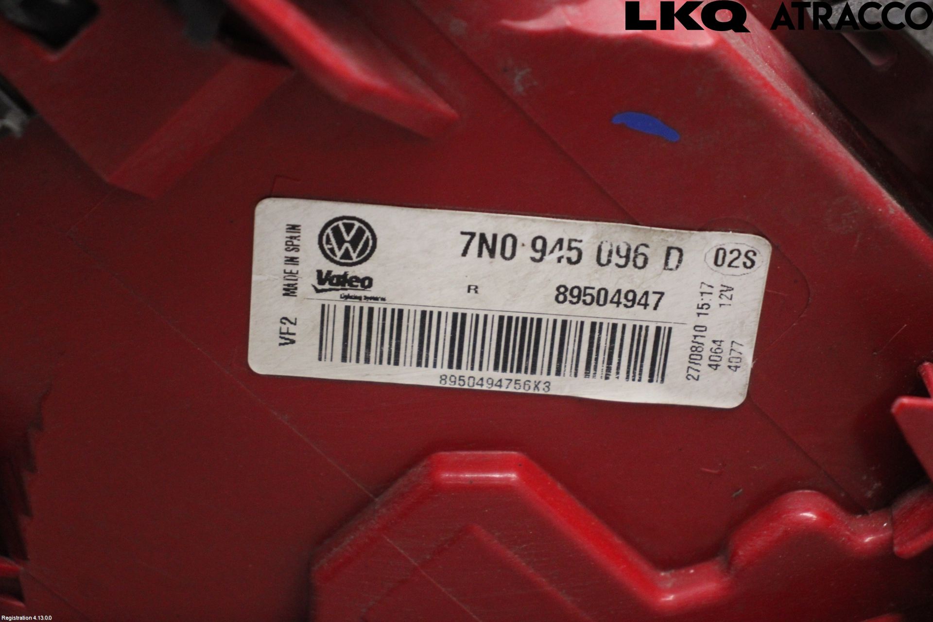 Volkswagen VW SHARAN 11- Baklykt Høyre