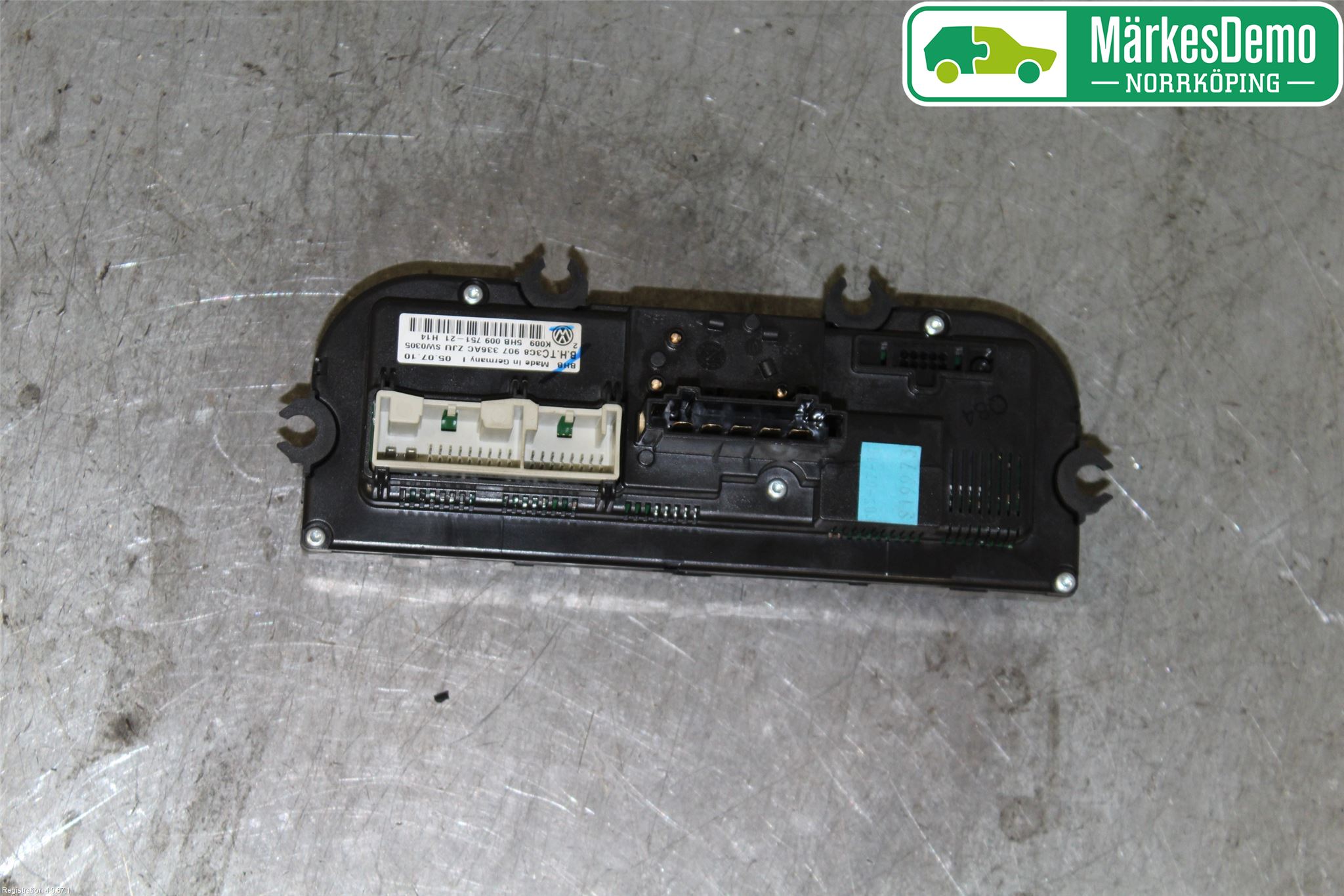 Volkswagen VW GOLF VI 09-13 Varmeapparat Panel(Regulering)