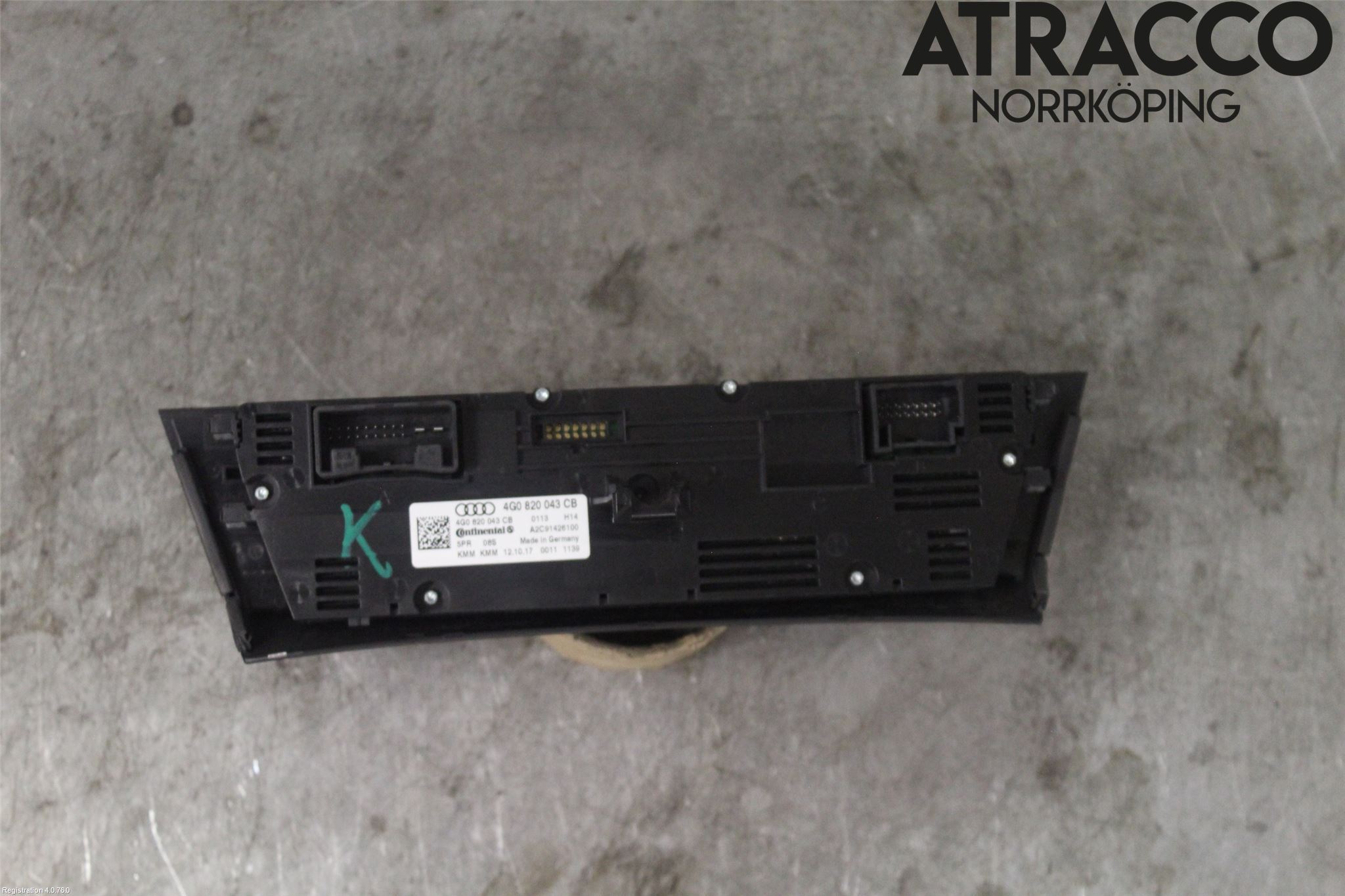 Audi A6/S6 4G 11-18 Varmeapparat Panel(Regulering)