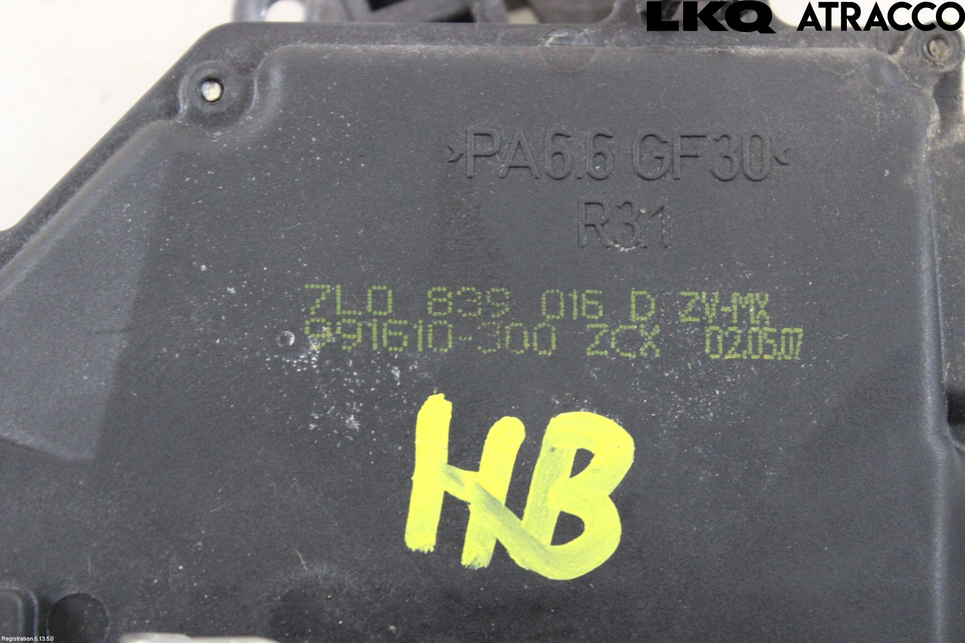 Volkswagen VW GOLF V 04-09 Dørlås - Låsekasse