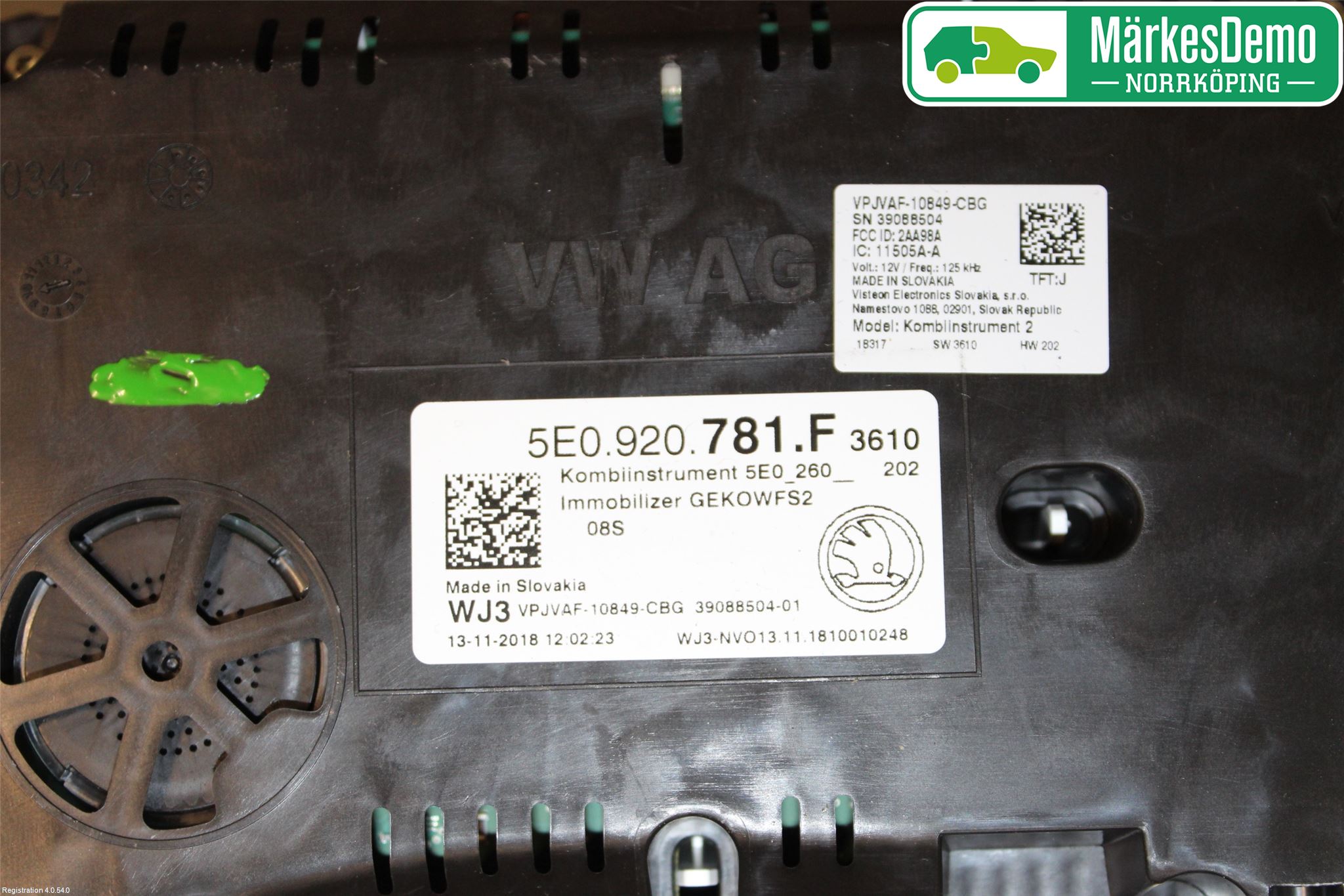 Skoda OCTAVIA (5E) 13-20 Instr Kombinert