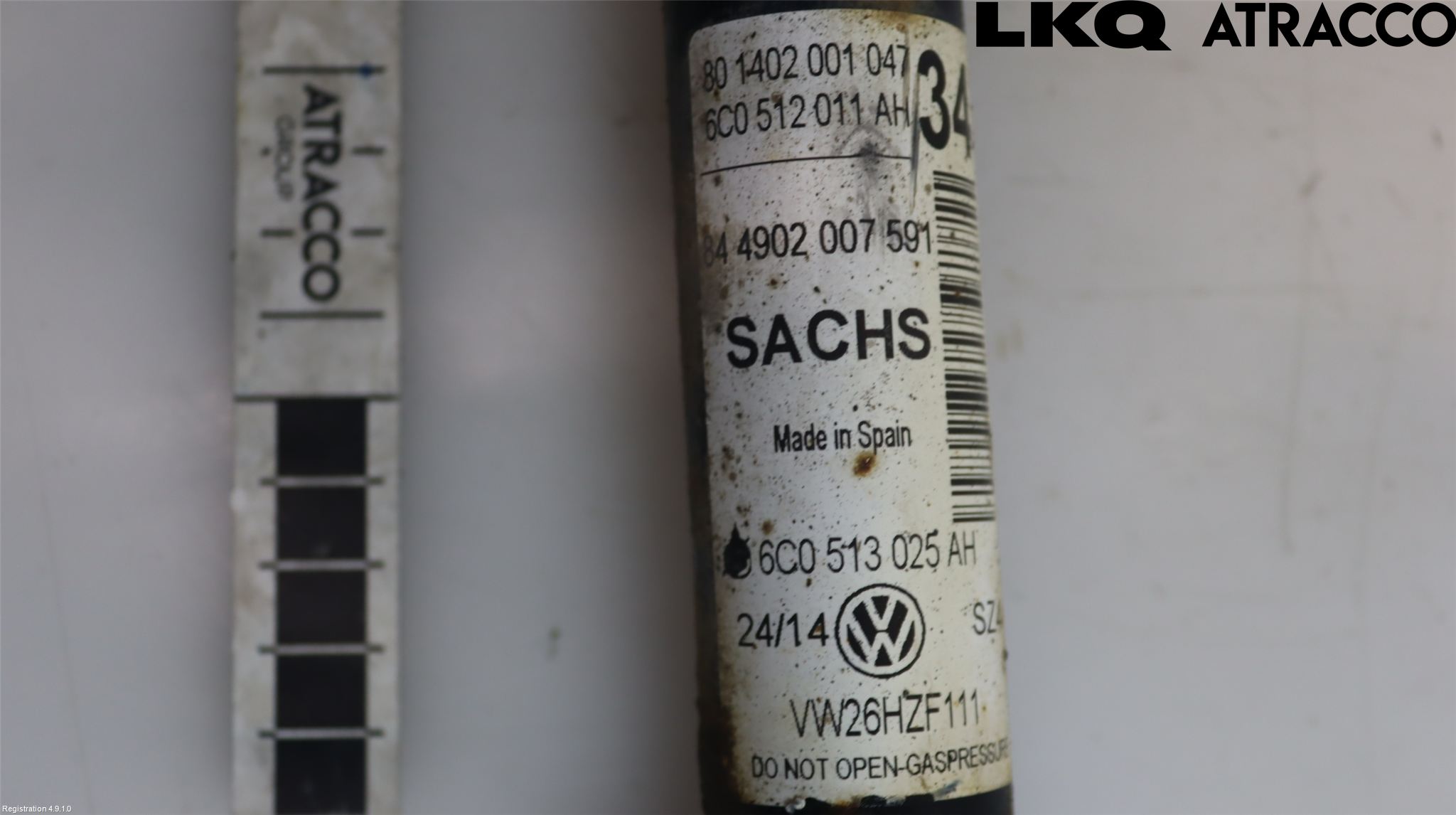 Volkswagen VW POLO 10-17 Støtdemper Bak