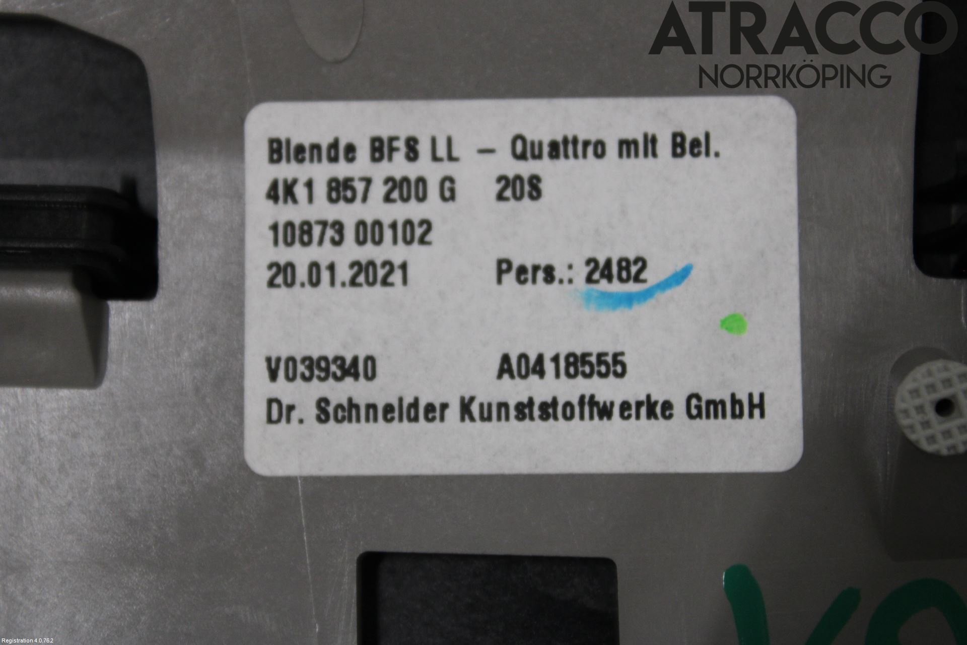 Audi A6 F2/C8 19- Innr Dekor Instrbord