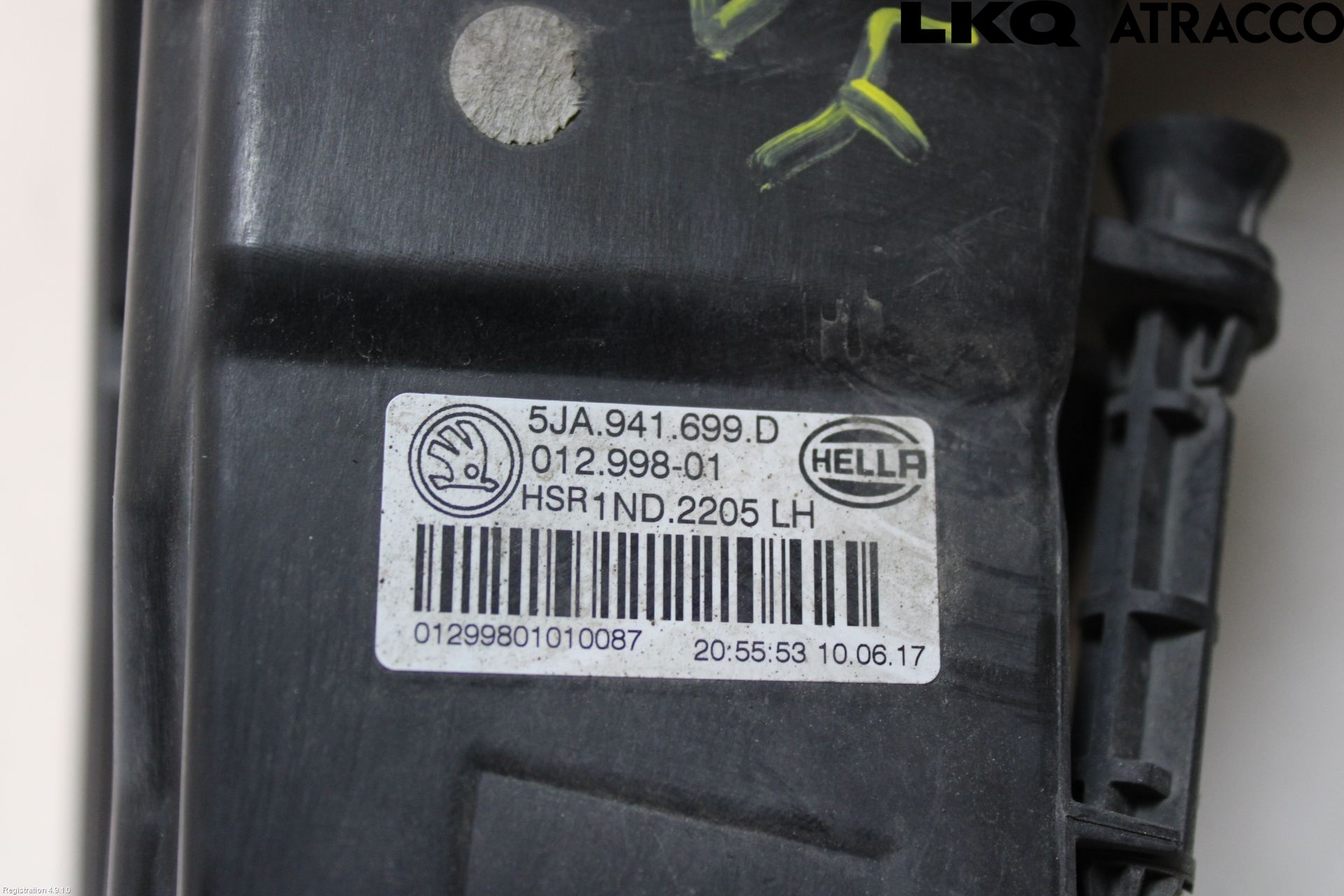 Skoda RAPID Frontlykt-Kurve-Tåkelys