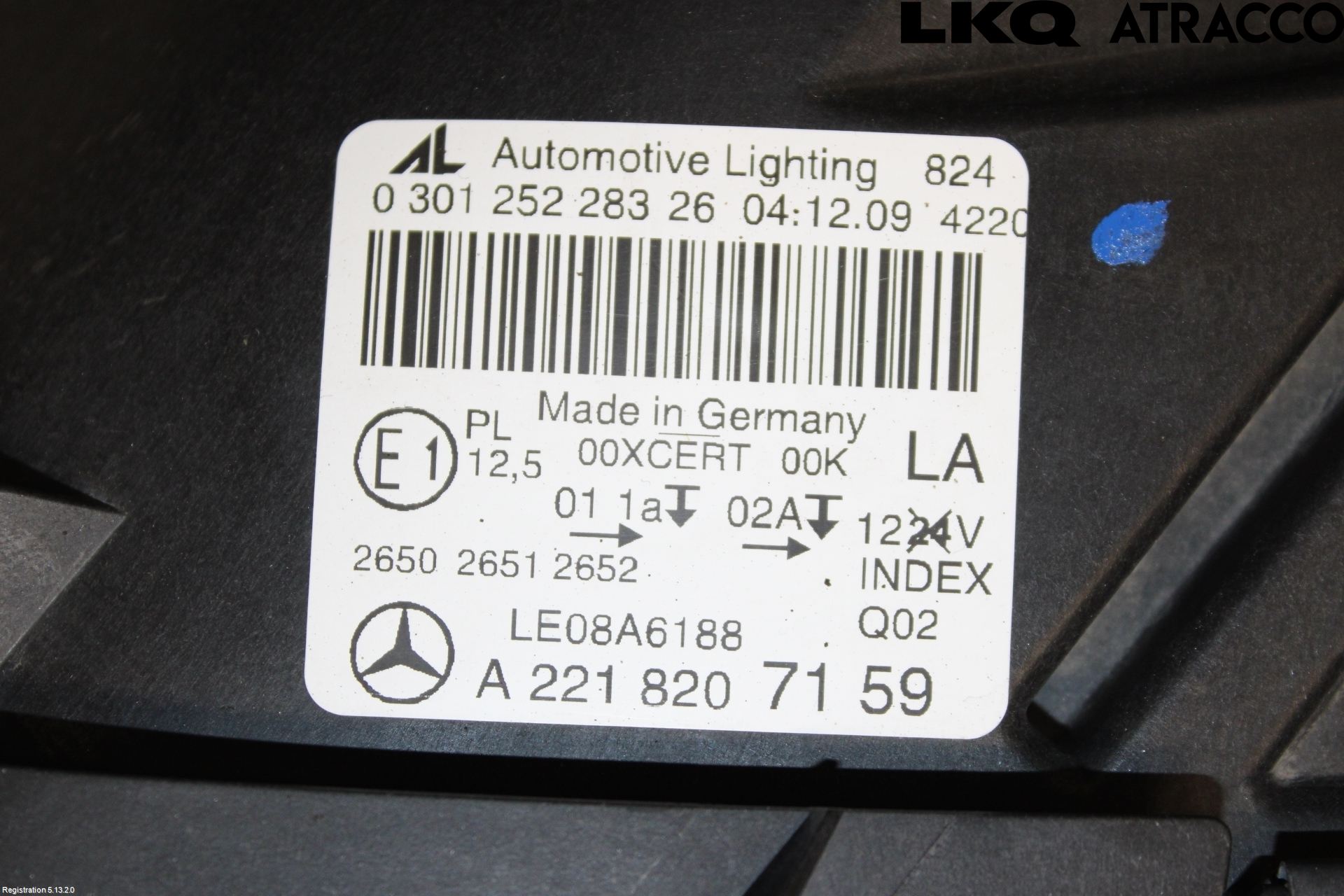 Mercedes-Benz MB S-KLASS (W221) 05-13 Frontlykt Venstre
