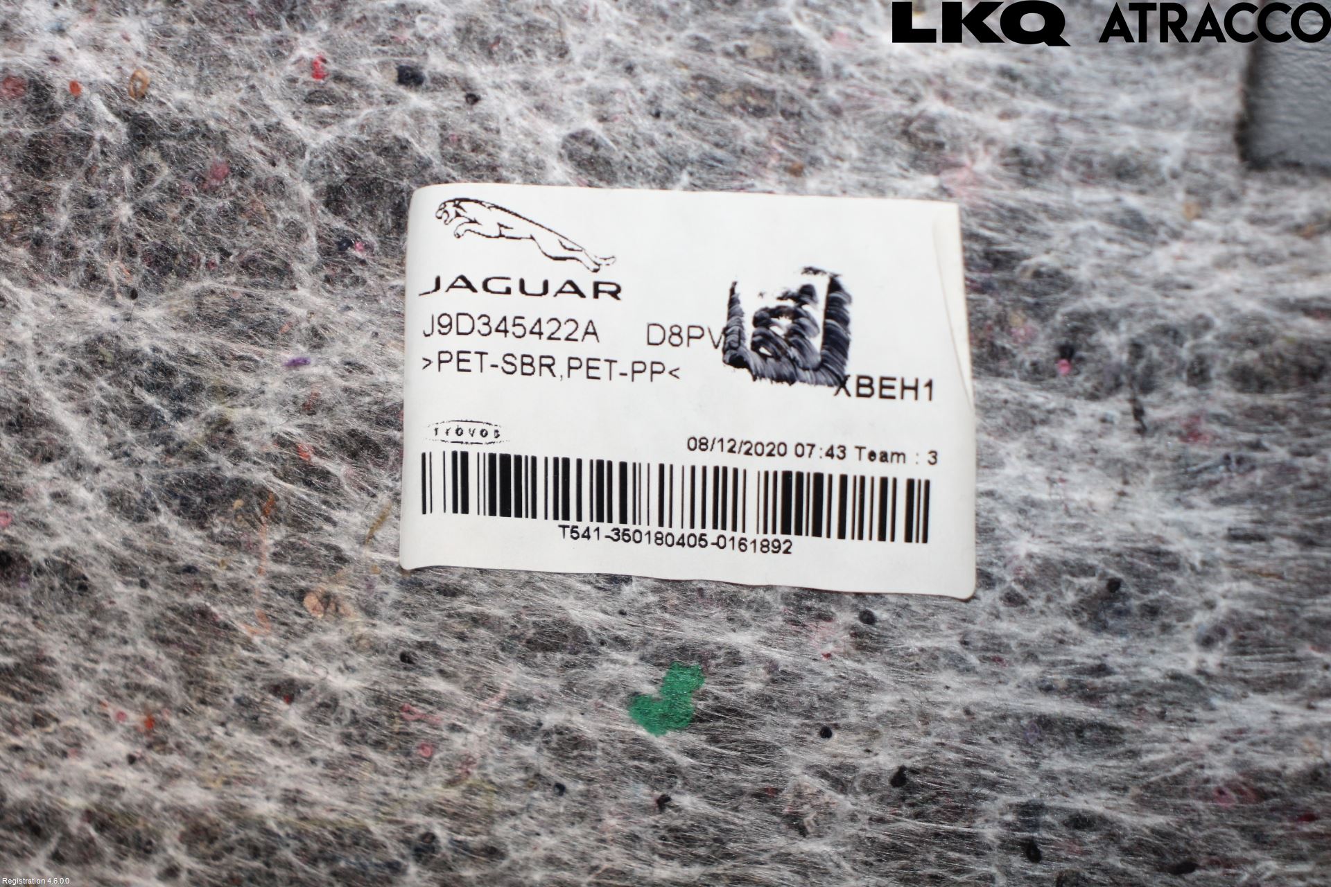 Jaguar I-PACE 18- Innr Sidetrekk-Deksel
