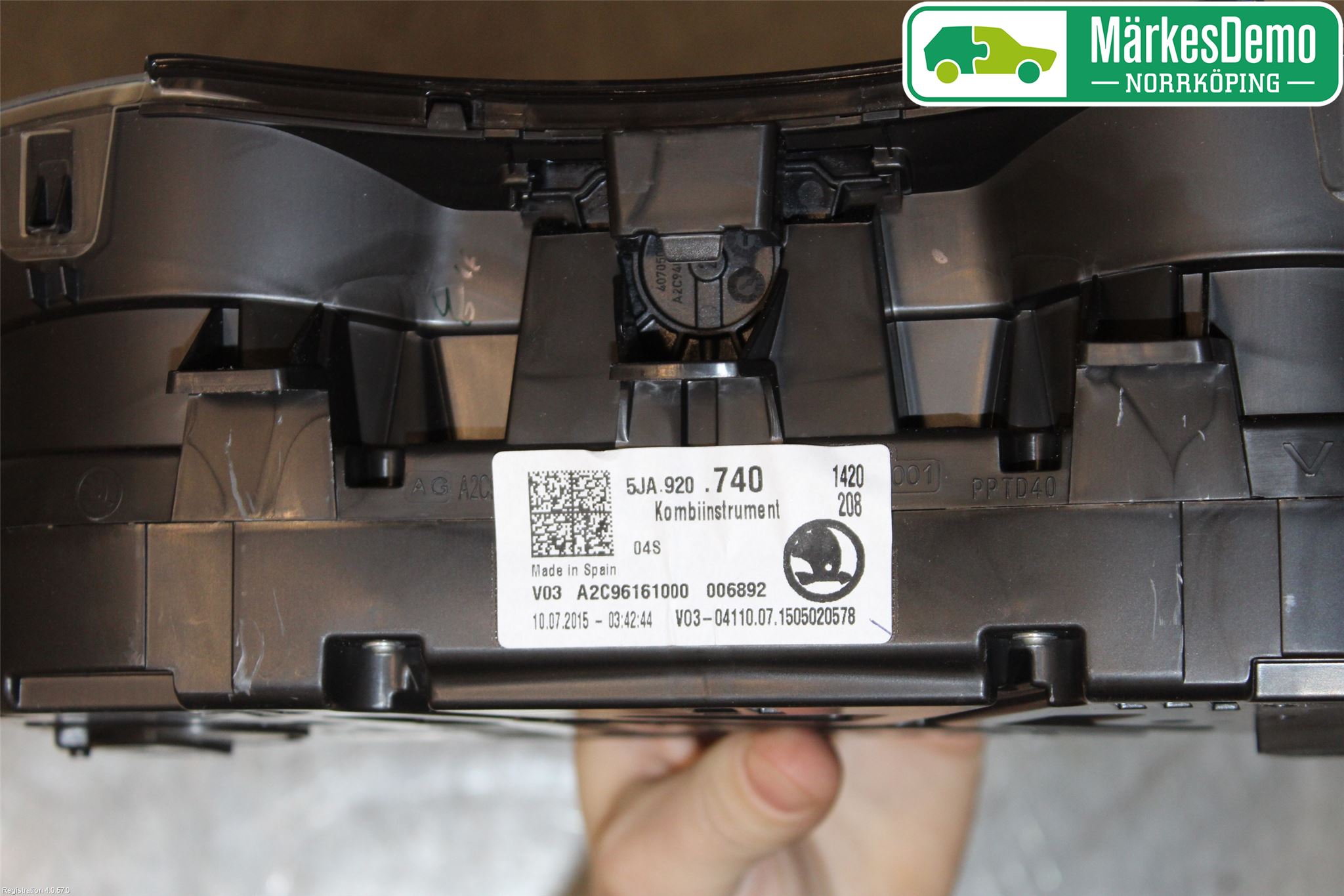Skoda RAPID Instr Kombinert