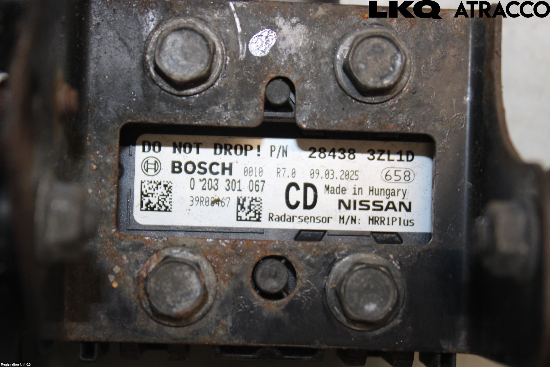 Nissan PULSAR Sensor Kollisjonsbeskyttelse
