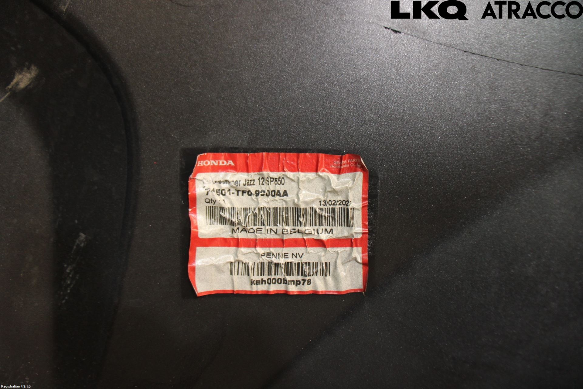 Honda JAZZ 08-14 Støtfanger Bak Overtrekk