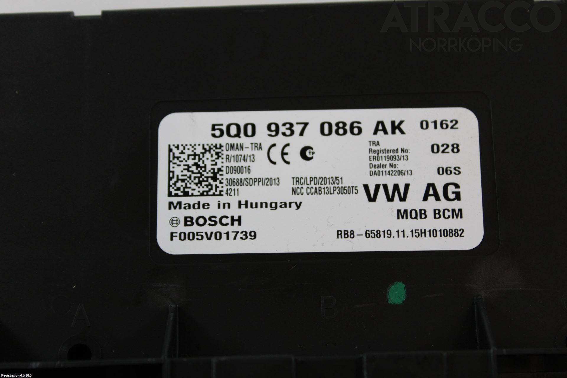 Volkswagen VW GOLF SPORTSVAN 15-20 Styreenhet Klima