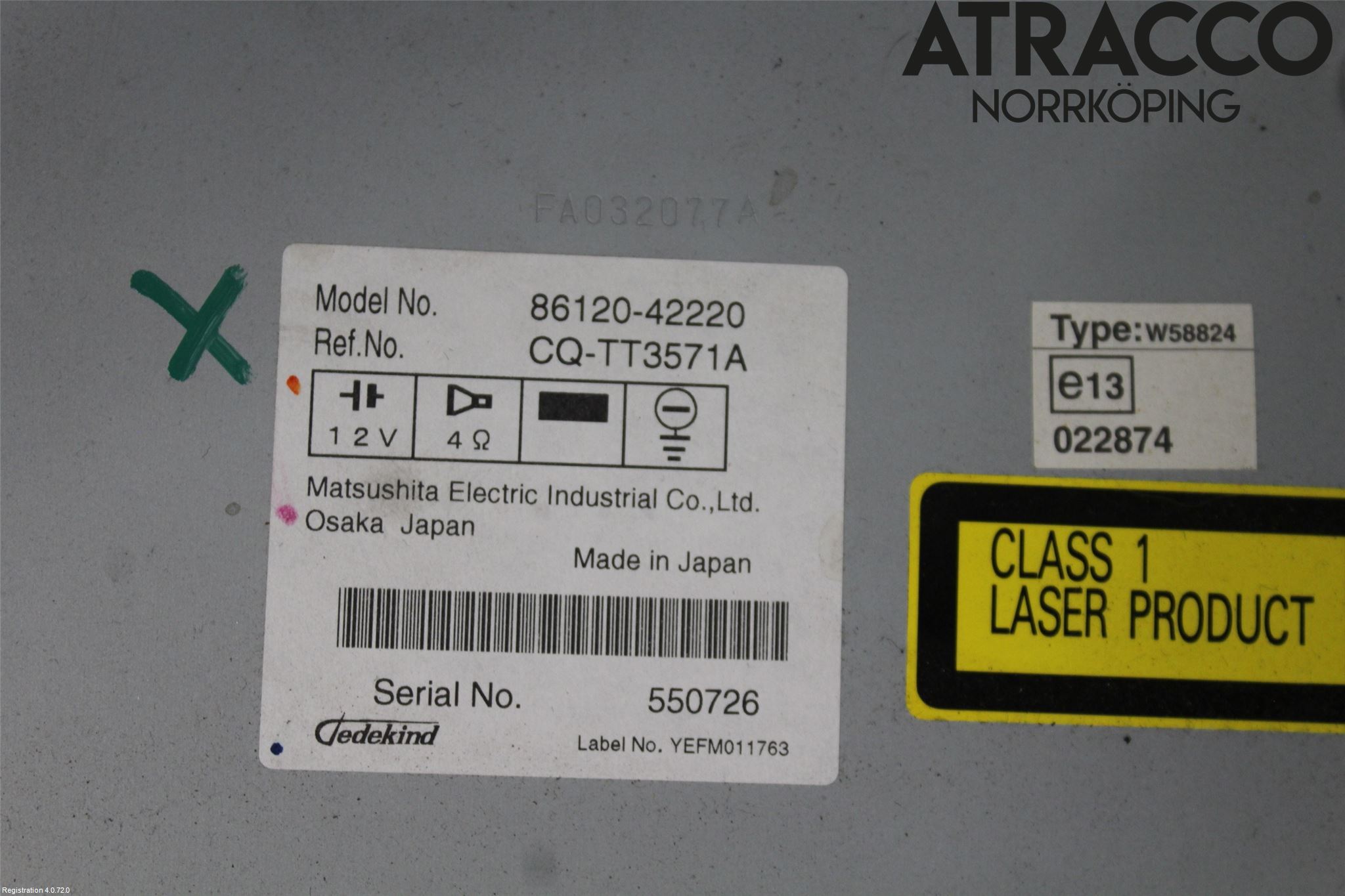 Toyota RAV 4 06-12 Stereo Radio Med Cd