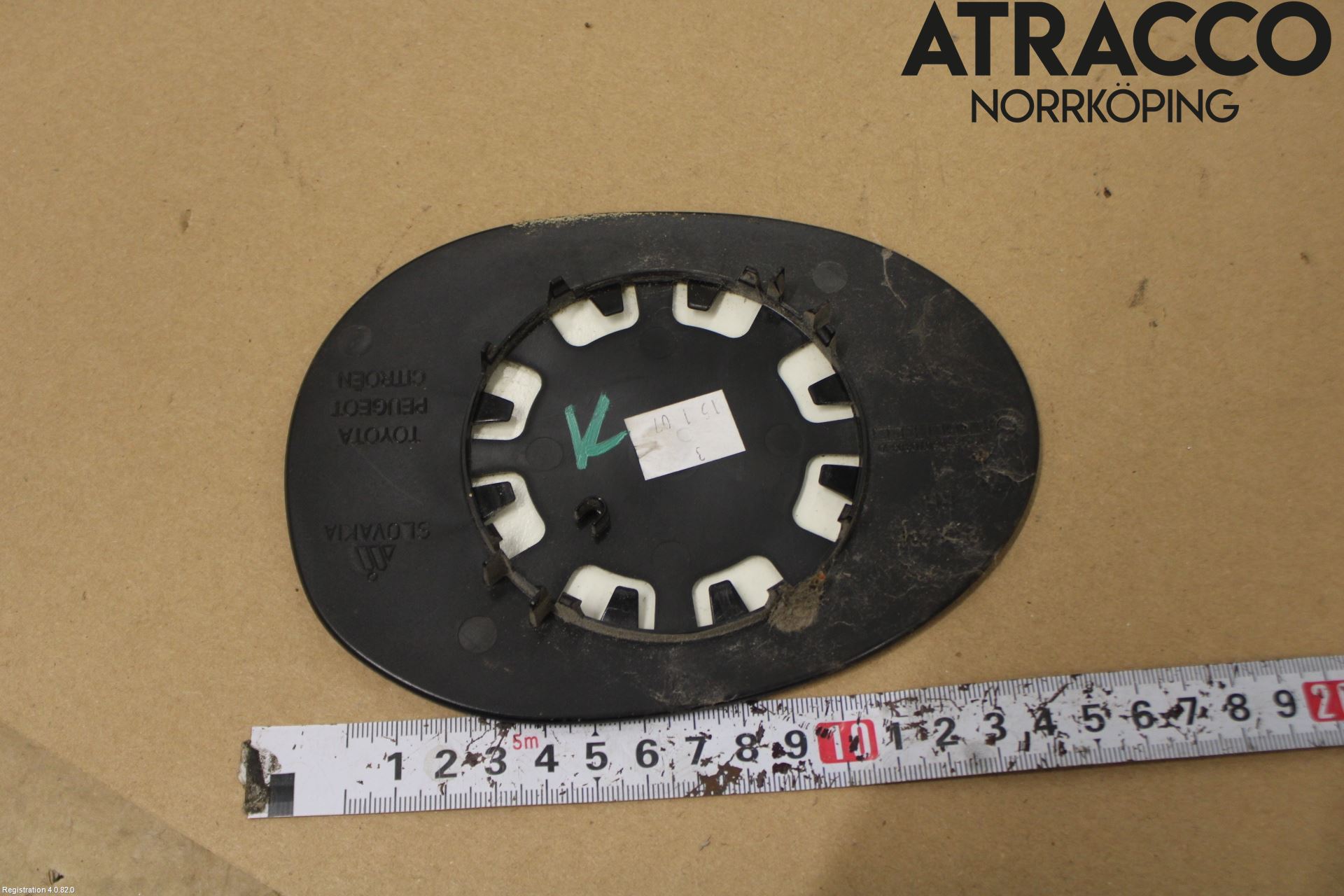 Toyota AYGO 06-14 Speil Glass H